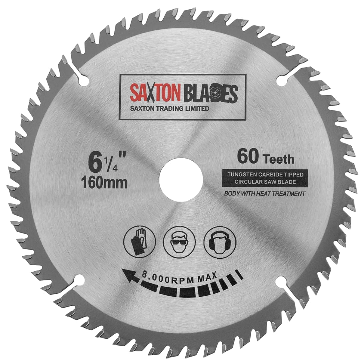 Saxton TCT Circular Wood Saw Blade 160mm x 20mm x 60T for Festool TS55 Bosch Makita etc