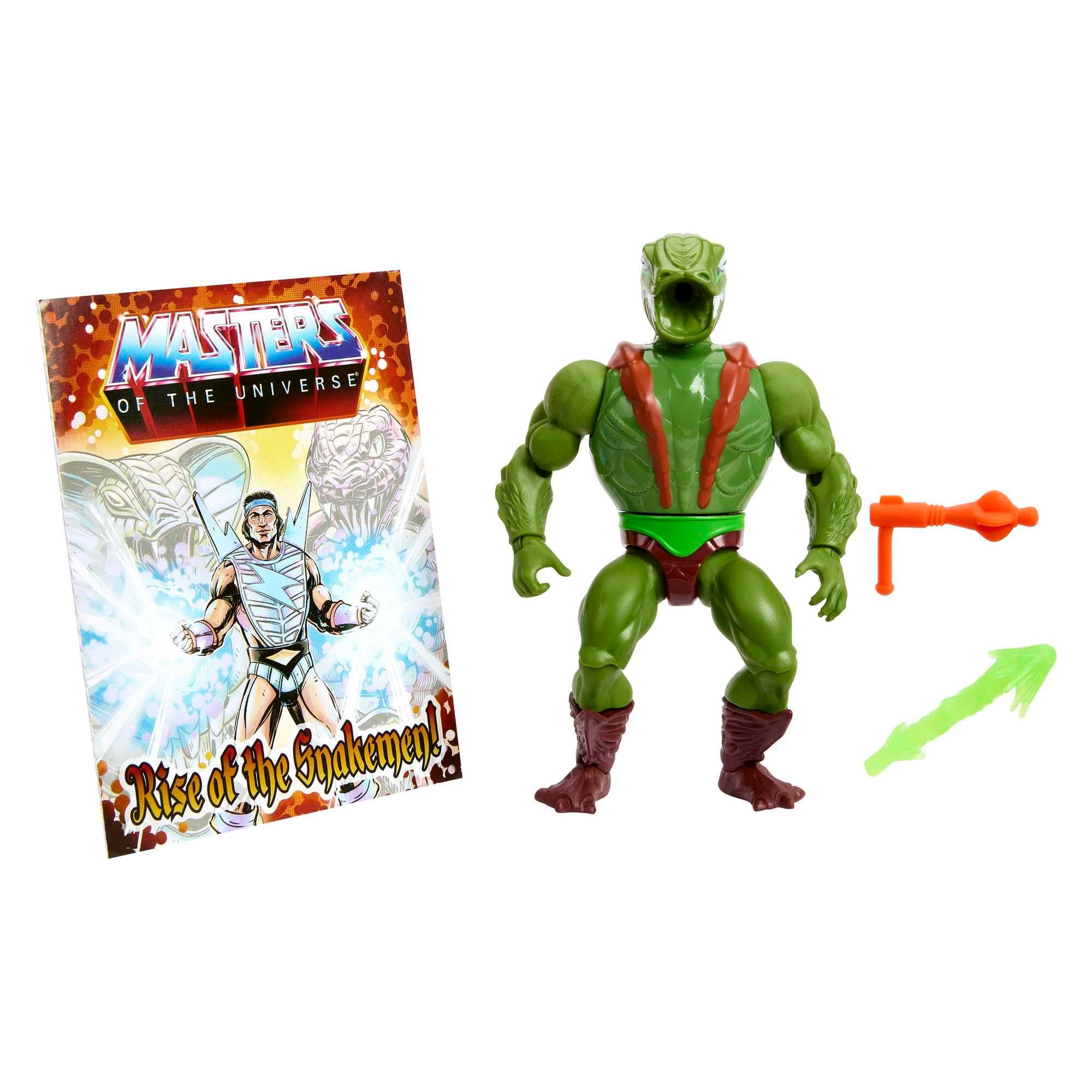 Masters of the Universe Origin, action figure Kobra Khan, Articulated Collectible MOTU Toy with Accessory and Mini Comic​​​, HKM65(Assorted model)