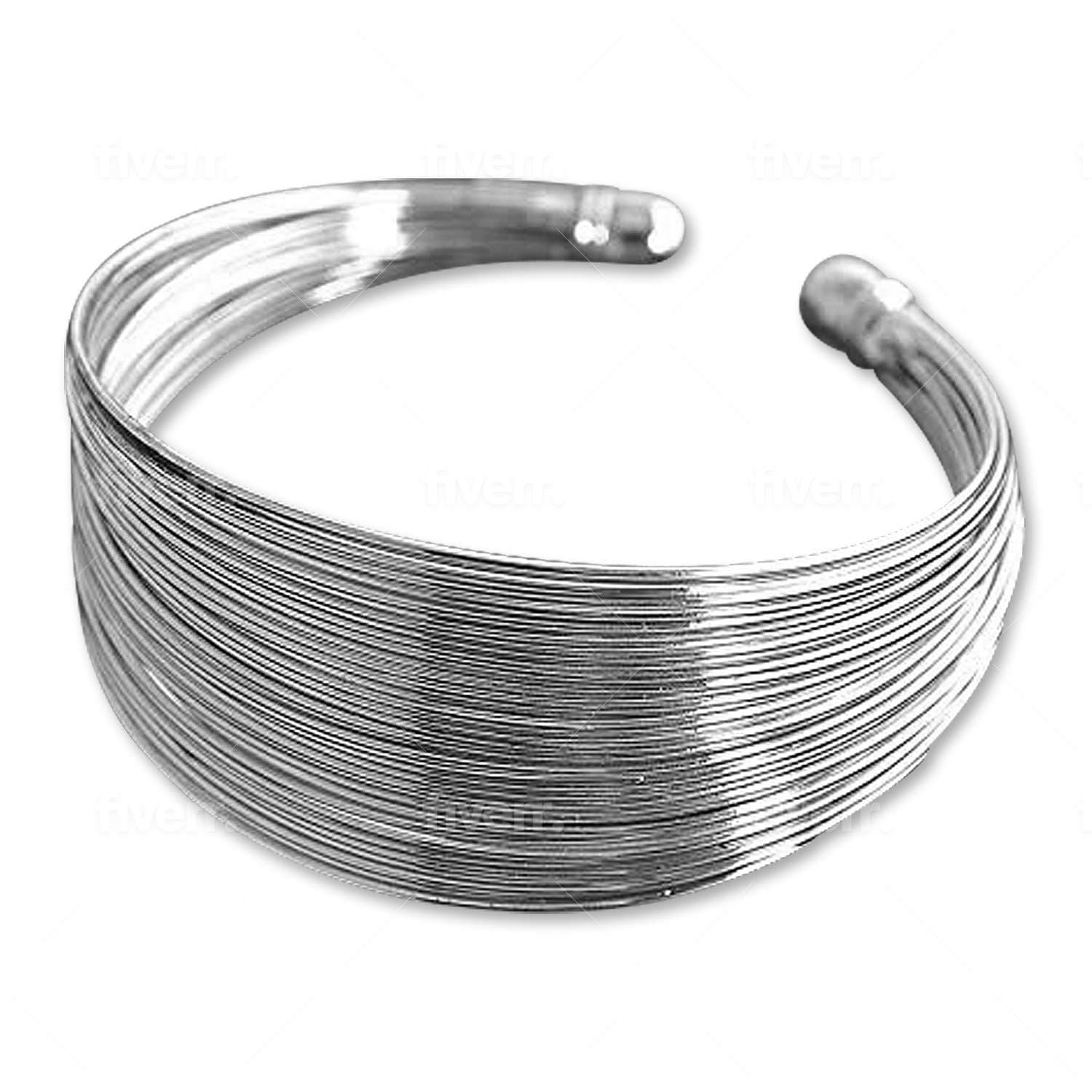 African Elephants Hair Bracelets Style Silver Filled Bangle By Dexterity