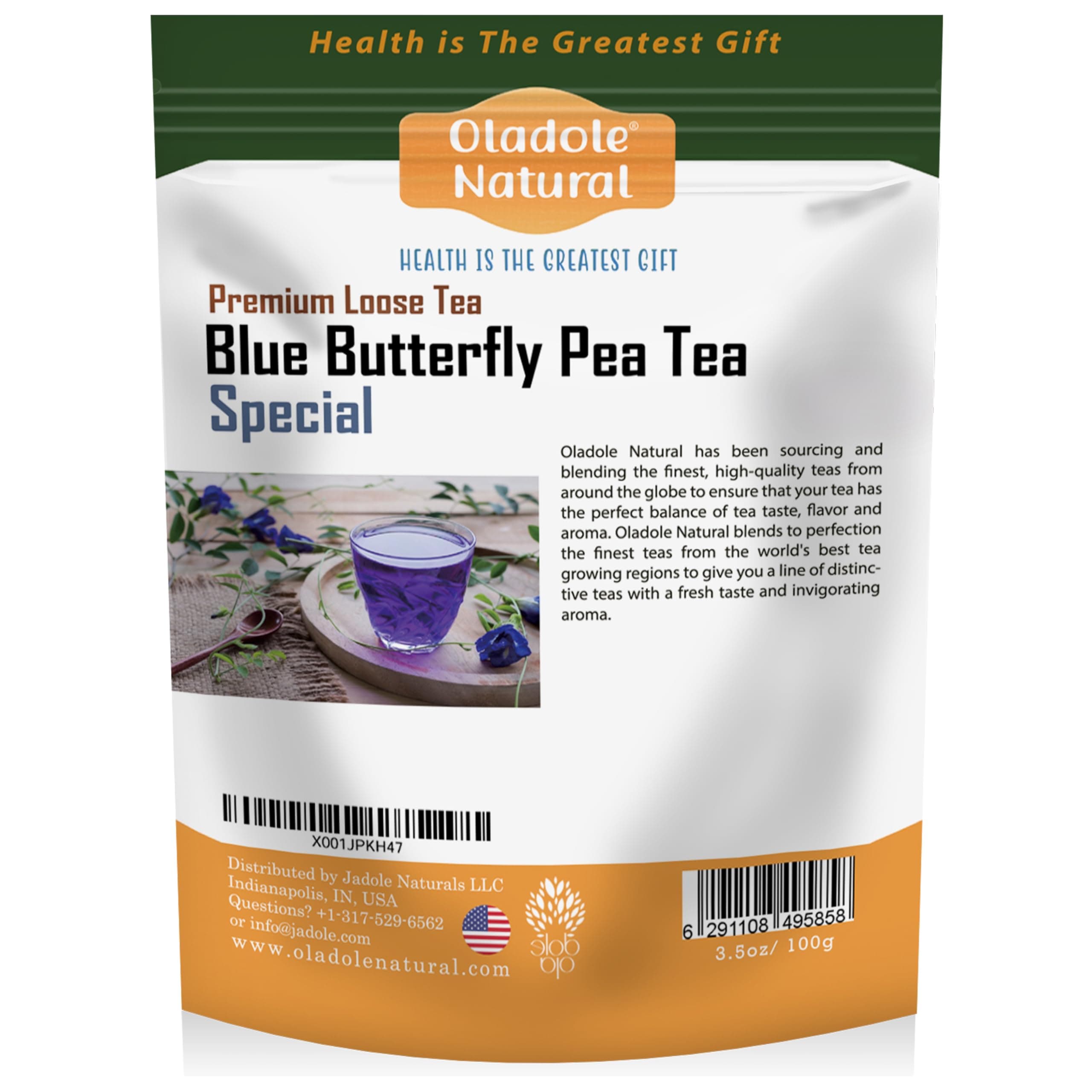 Blue Butterfly Pea Tea - 100g | Herbal tea - Enhance Skin Health, Uplift Mood, Detoxifier, Anti-Aging, Nourishing & Balancing, Antioxidant, Hair Health | 100% Pure & Natural