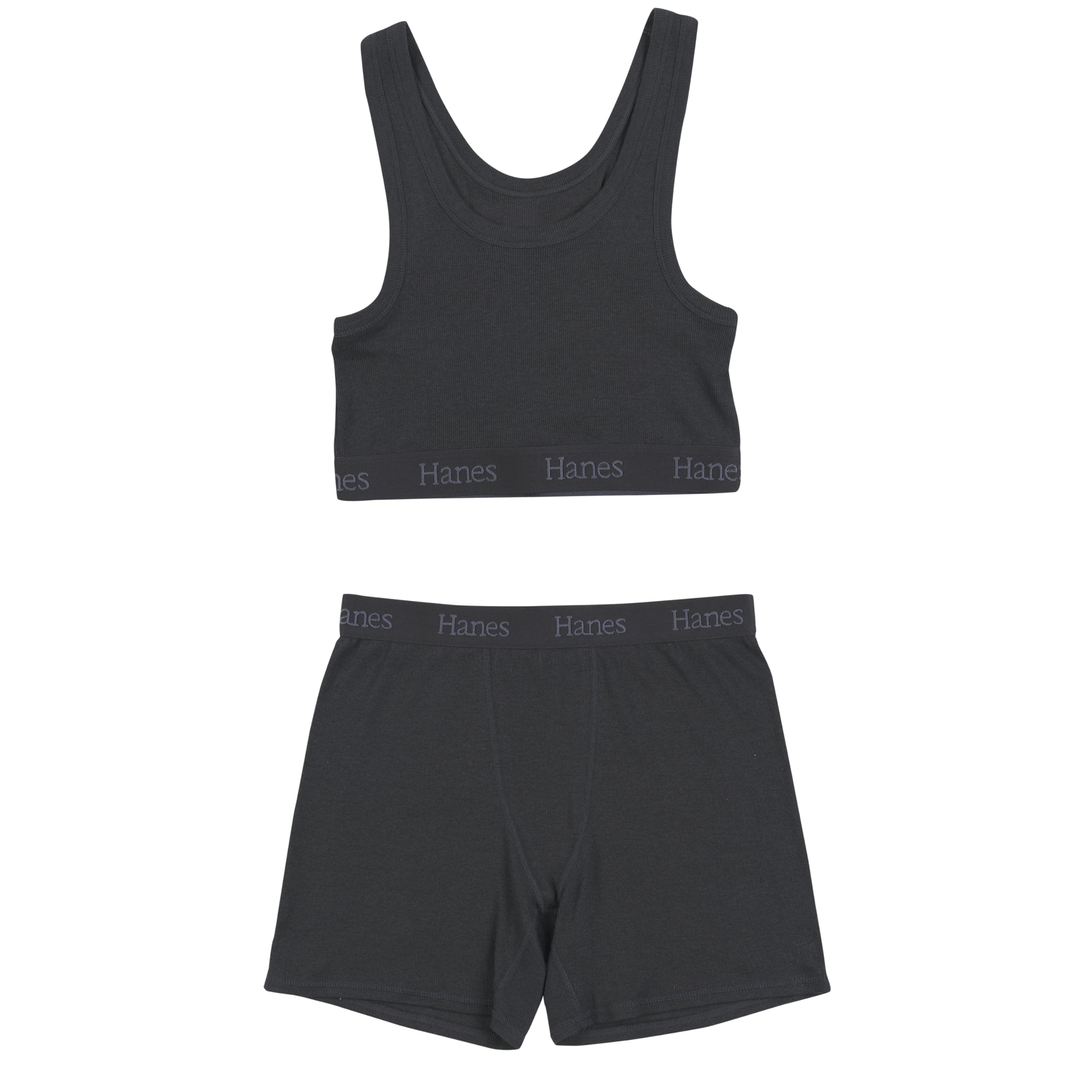 womens Originals 2-piece Lounge Set, Comfywear Supersoft Crop Top & Boxer Shorts Loungewear Set