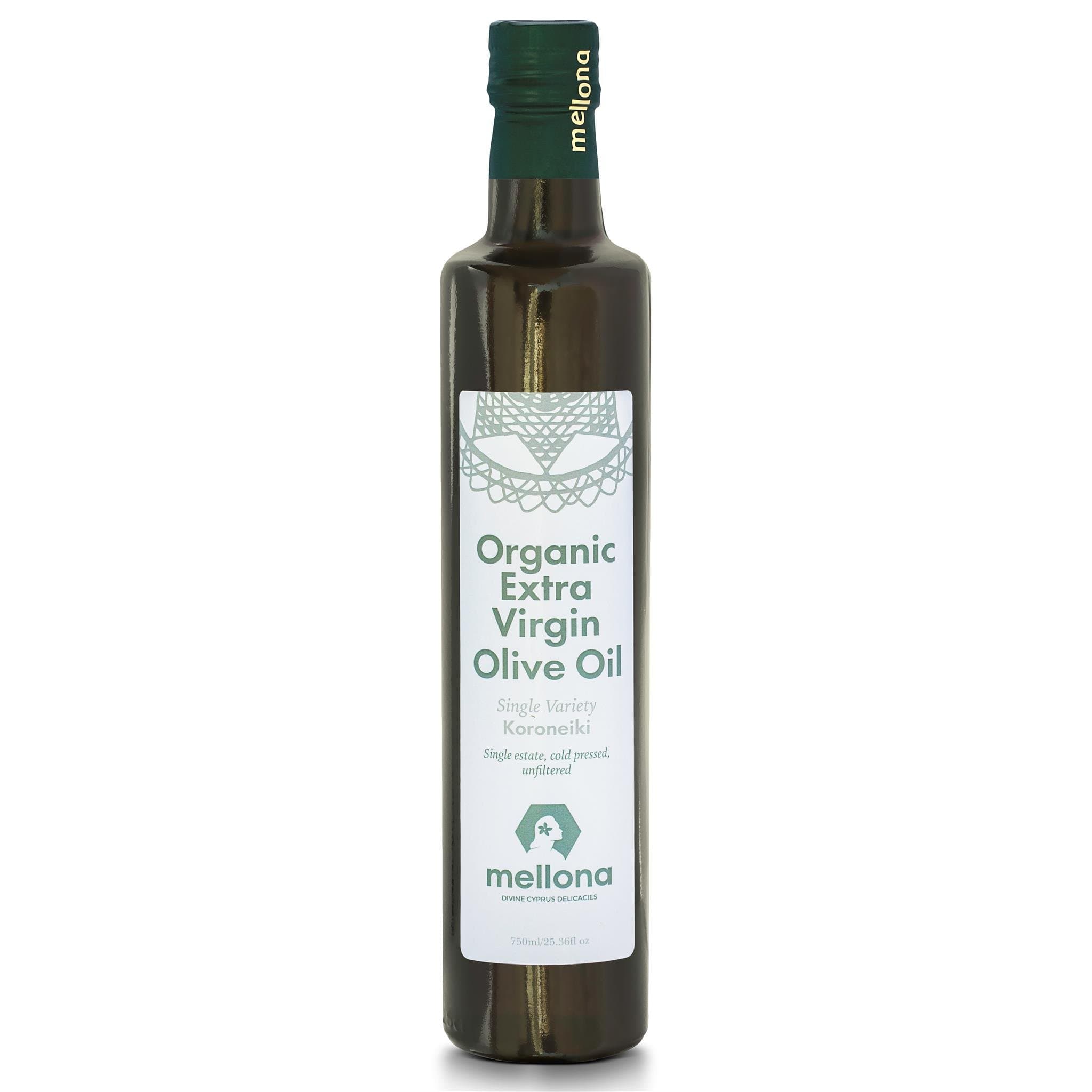 Mellona Certified 100% Organic Extra Virgin Olive Oil (Koroneiki) - Cold Pressed 500ml