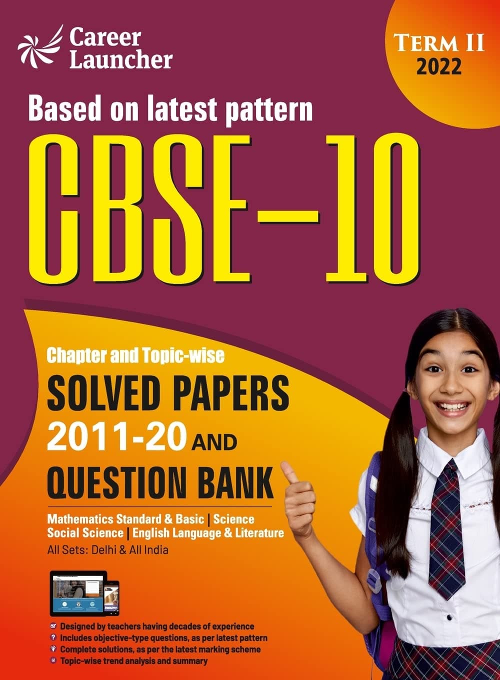 CBSE Class X 2022 Term II Chapter and Topic-wise Solved Papers 2011-2020 & Question Bank Mathematics | Science | Social Science | English Paperback – 28 December 2021