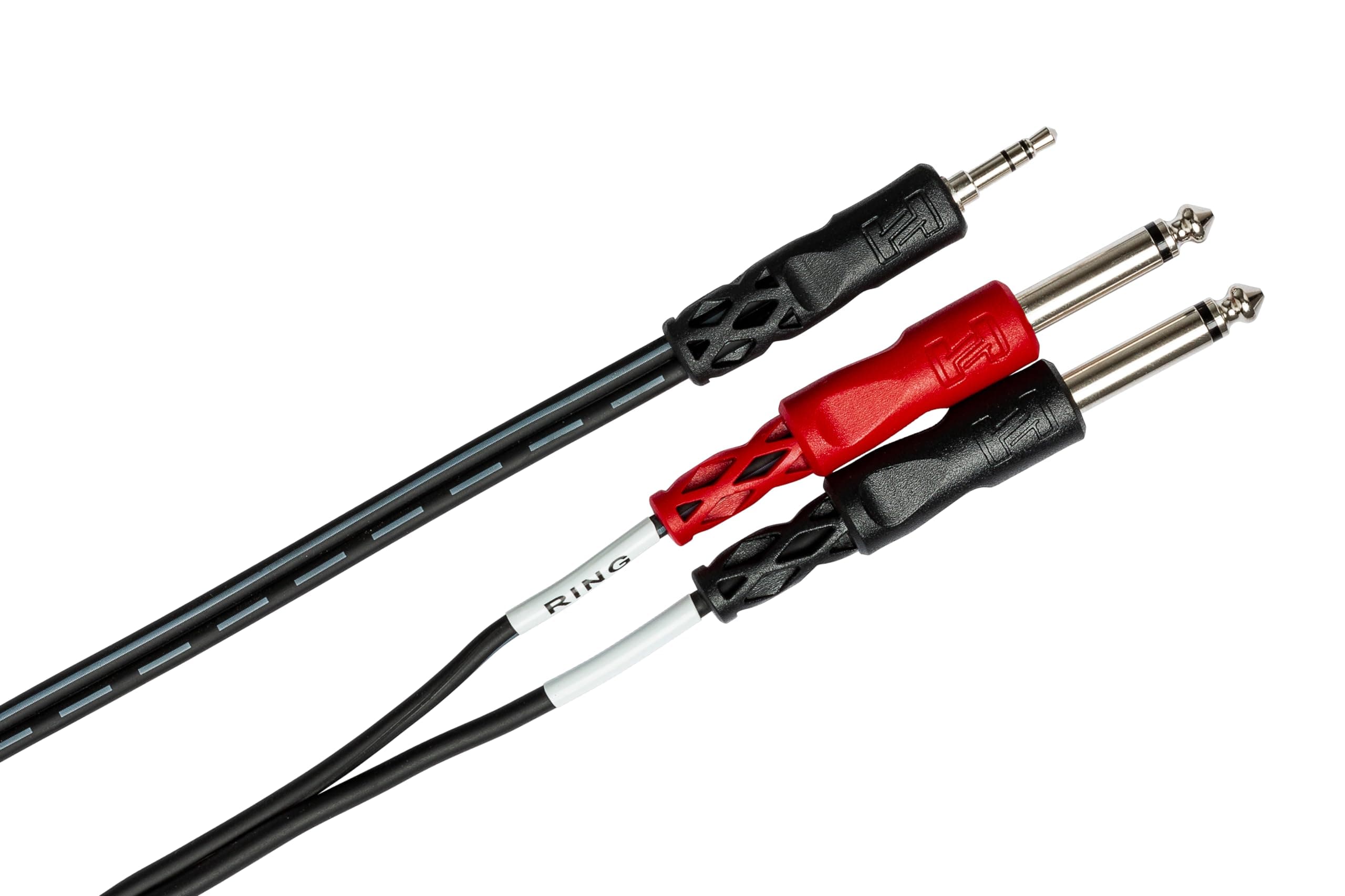Hosa CMP153 Y Cable 1/8 Inch TRS to Dual 1/4 Inch TS Cable-3 Foot,Black