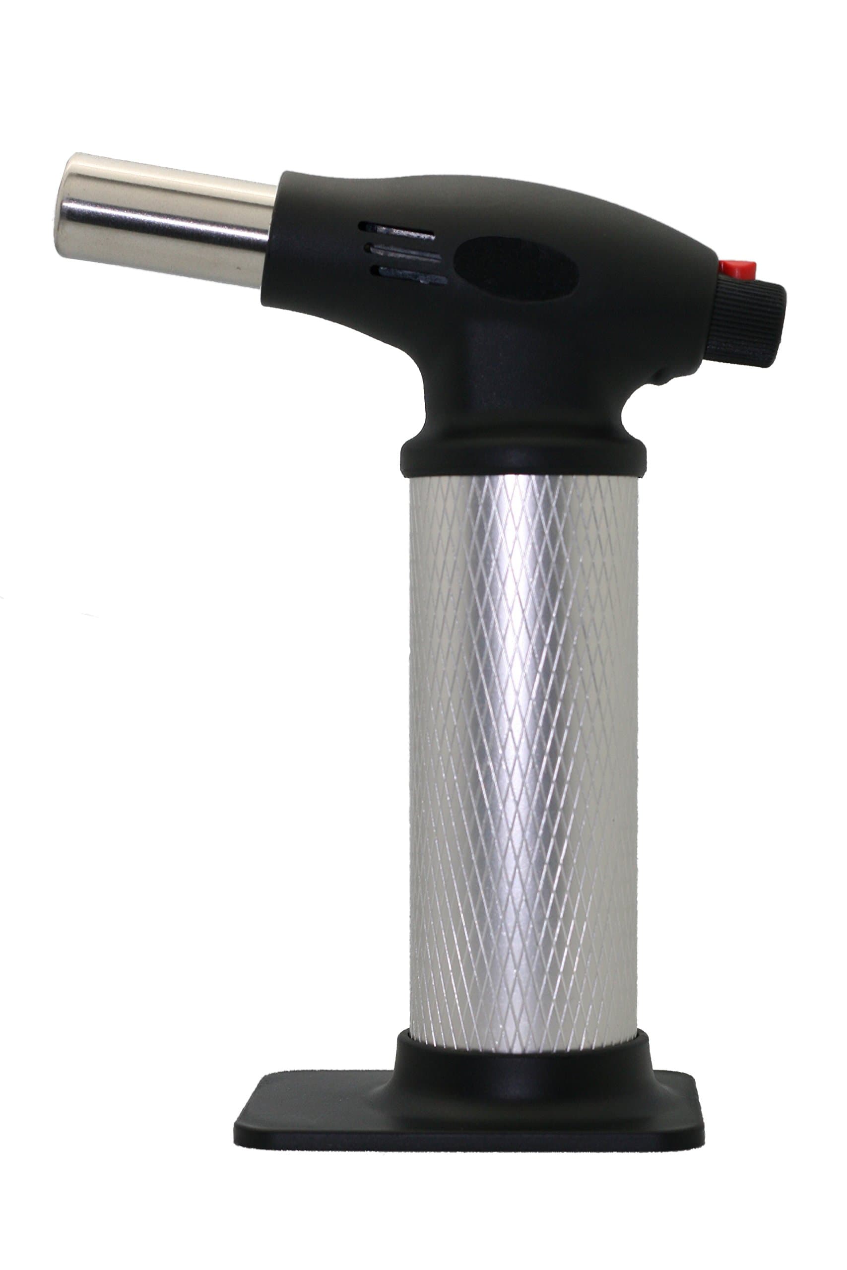 All Splendid Brazing Blow Torch- Metal Tank Strong Flame Butane Torch-Soldering Torch-Wielding Torch-Culinary Torch- Kitchen Torch with Child Safety Lock (Silver)