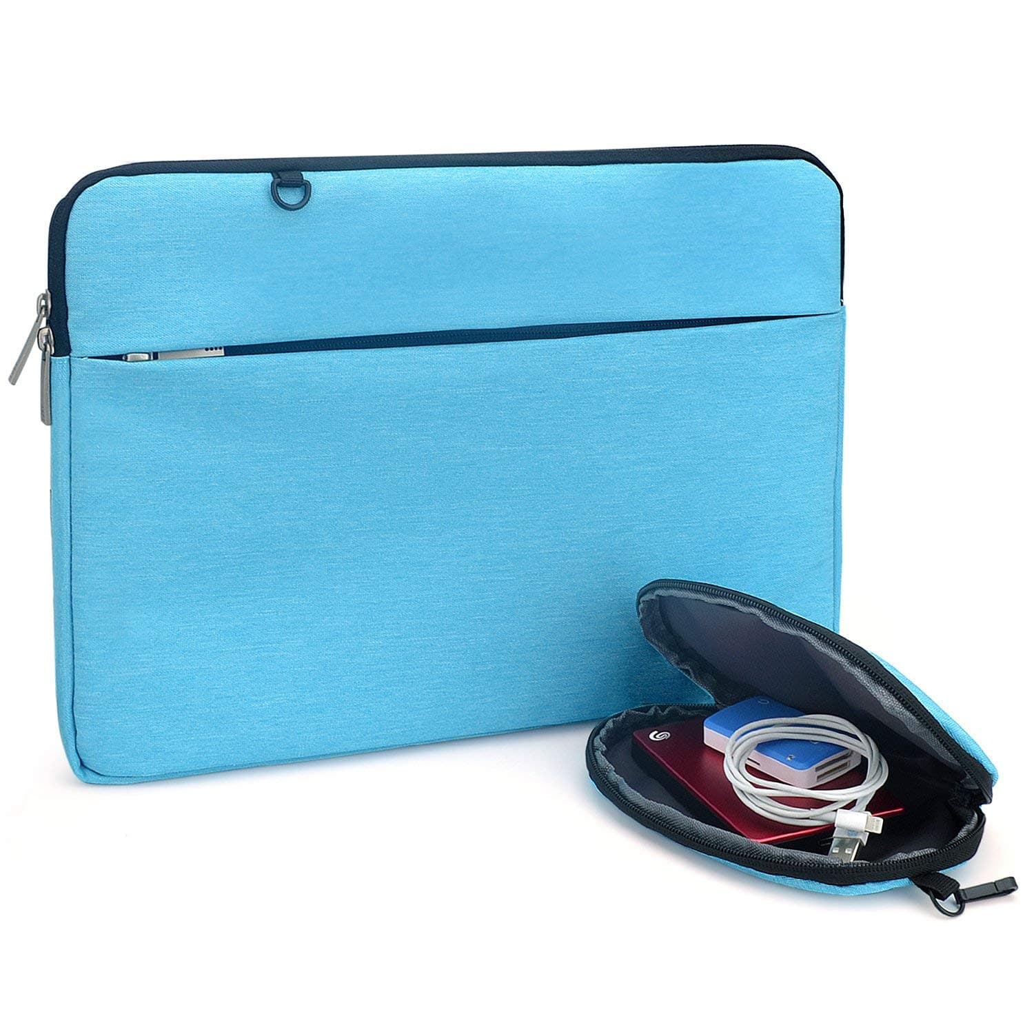 15.6 inch laptop Sleeve, Waterproof Laptop Bag Protective Bag Carrying Case for 2018 Asus VivoBook, Dell Inspiron, Acer Aspire/Predator, ROG, HP Pavilion 15t, MSI GL62M, Lenovo Chromebook 15, Blue