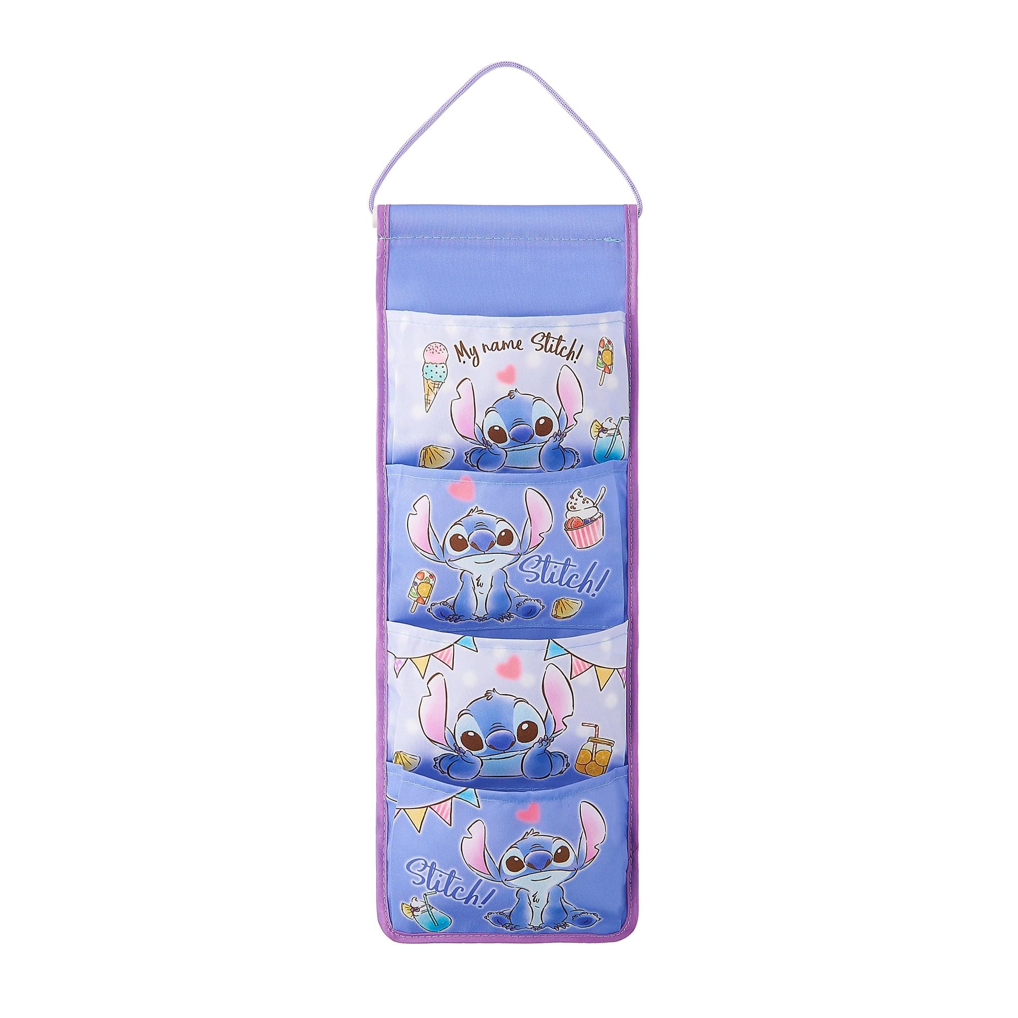 Cute Cartoon Wall Hanging Storage Bag, 4-Pocket Over-The-Door & Wall Home Storage Shelves, Decorations for Kids Bedroom