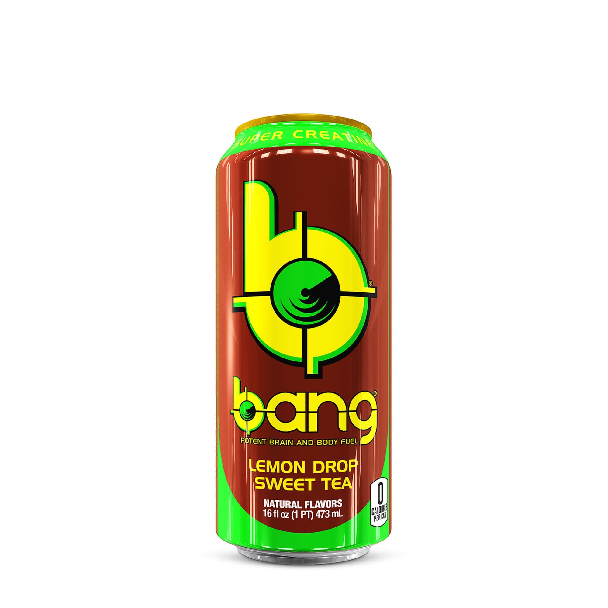 Bang Energy Drink with CoQ10 Creatine NonCarbonated Lemon Drop Sweet Tea (24 Drinks)