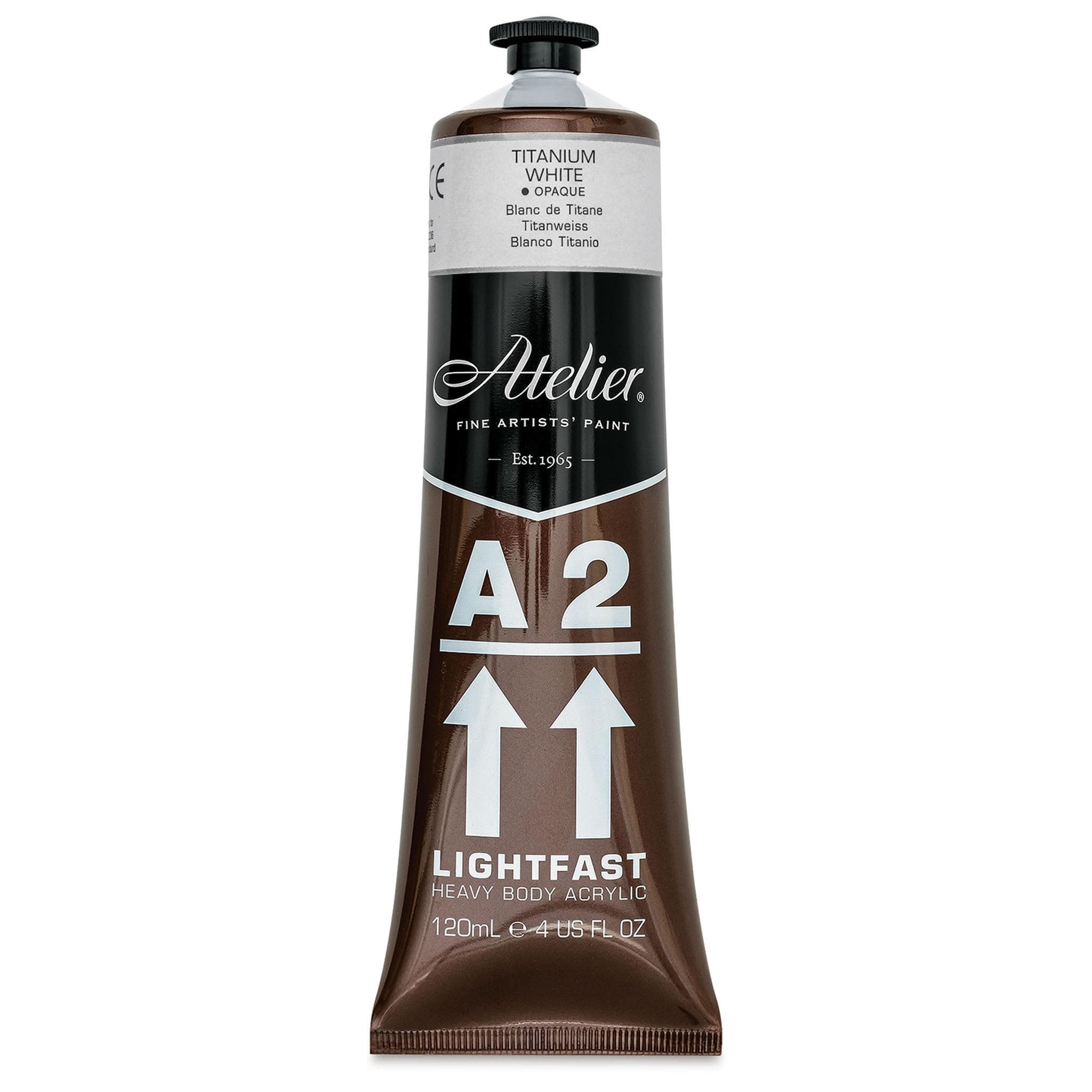 A2 Students Acrylic Paint 120ml Tube Titanium White