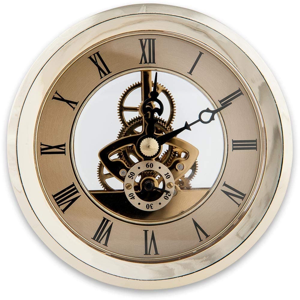 Craftprokits100mm Gold Skeleton Clock Insert