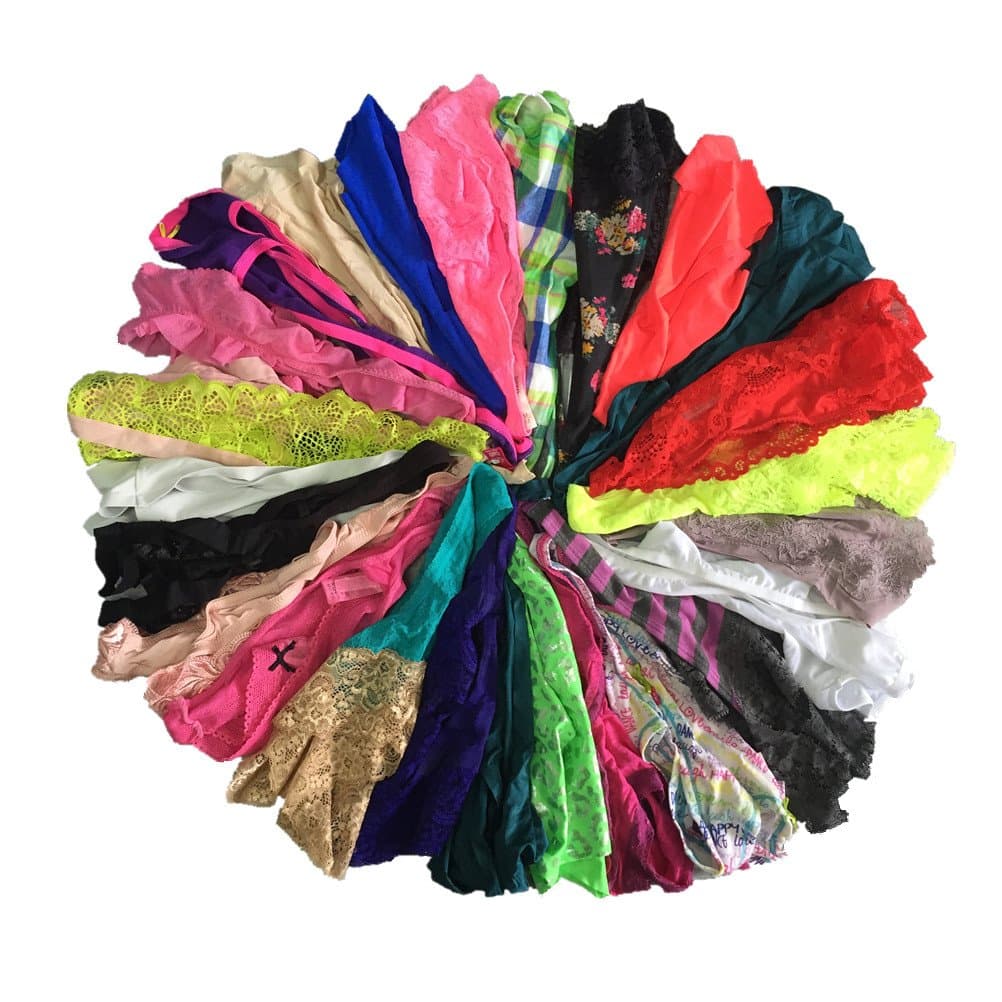 Underwear for Women 12 Pack Variety of G-String T-Back Thong Panties Tanga