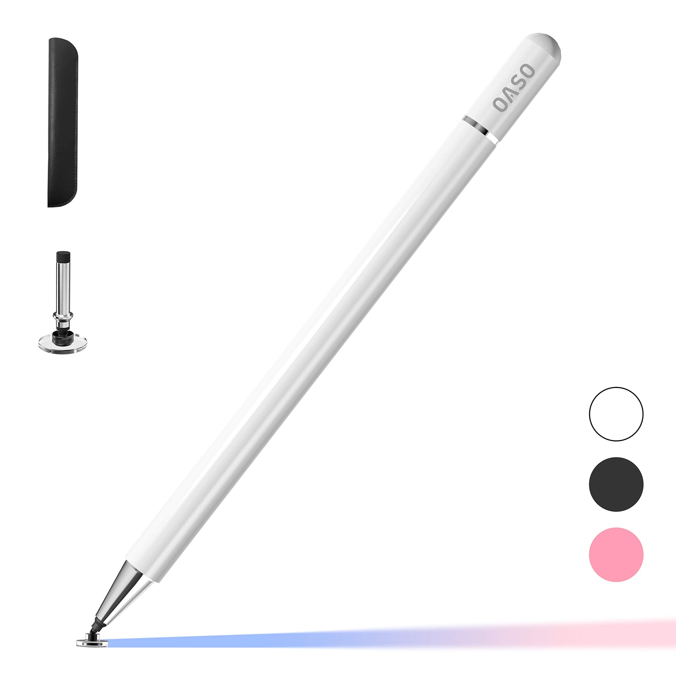 OASO Stylus Pen for Touch Screens, Disc Tip & Magnet Cap Styli Pencil Compatible with Apple iPad pro/iPad 6/7/8/9/iPhone/Samsung Galaxy Tab A7/S7/Fire HD 7/8/10 Plus Tablet/All Touch Devices.
