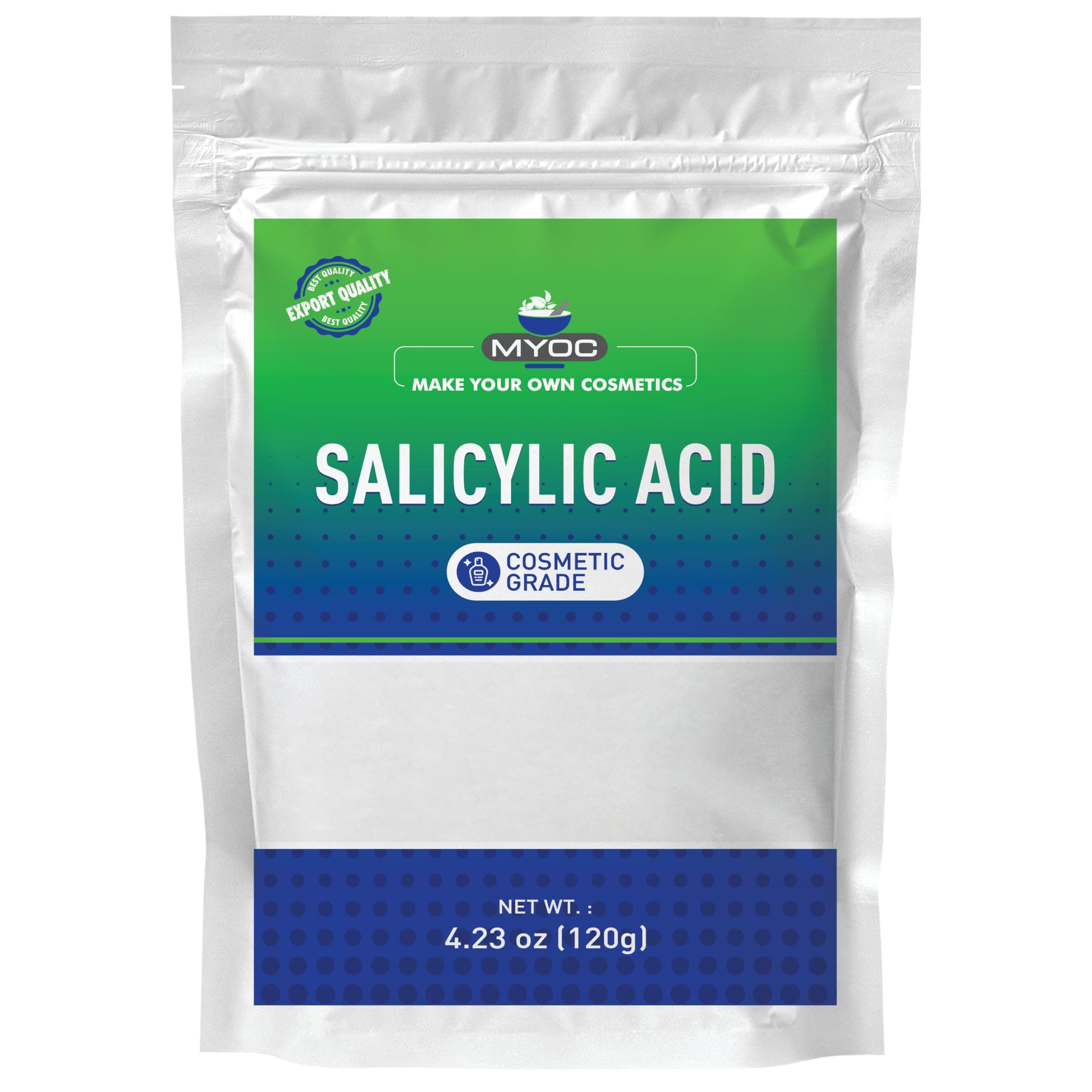 Salicylic Acid | Cosmetic Grade | Ideal for DIY Skin Care & Personal Care Products - 4oz (120g)