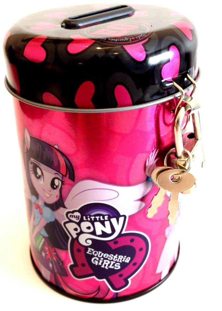 My Little Pony Equestria Girls Metal Piggy Bank Gift Idea