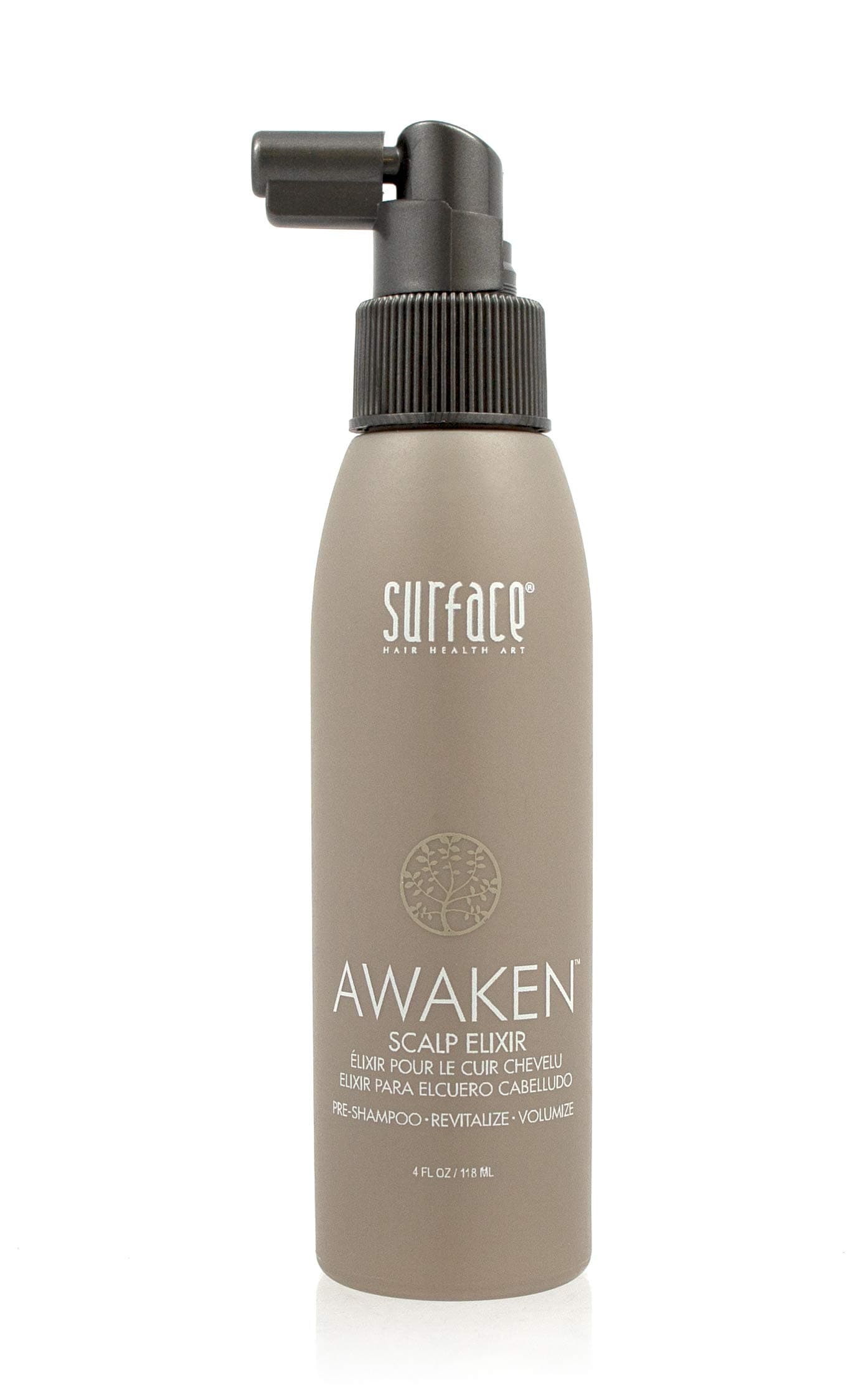 Surface Hair - Awaken Therapeutic Scalp Elixir – Natural Ingredients for Thinning Hair and a Healthy Scalp - 4 fl oz