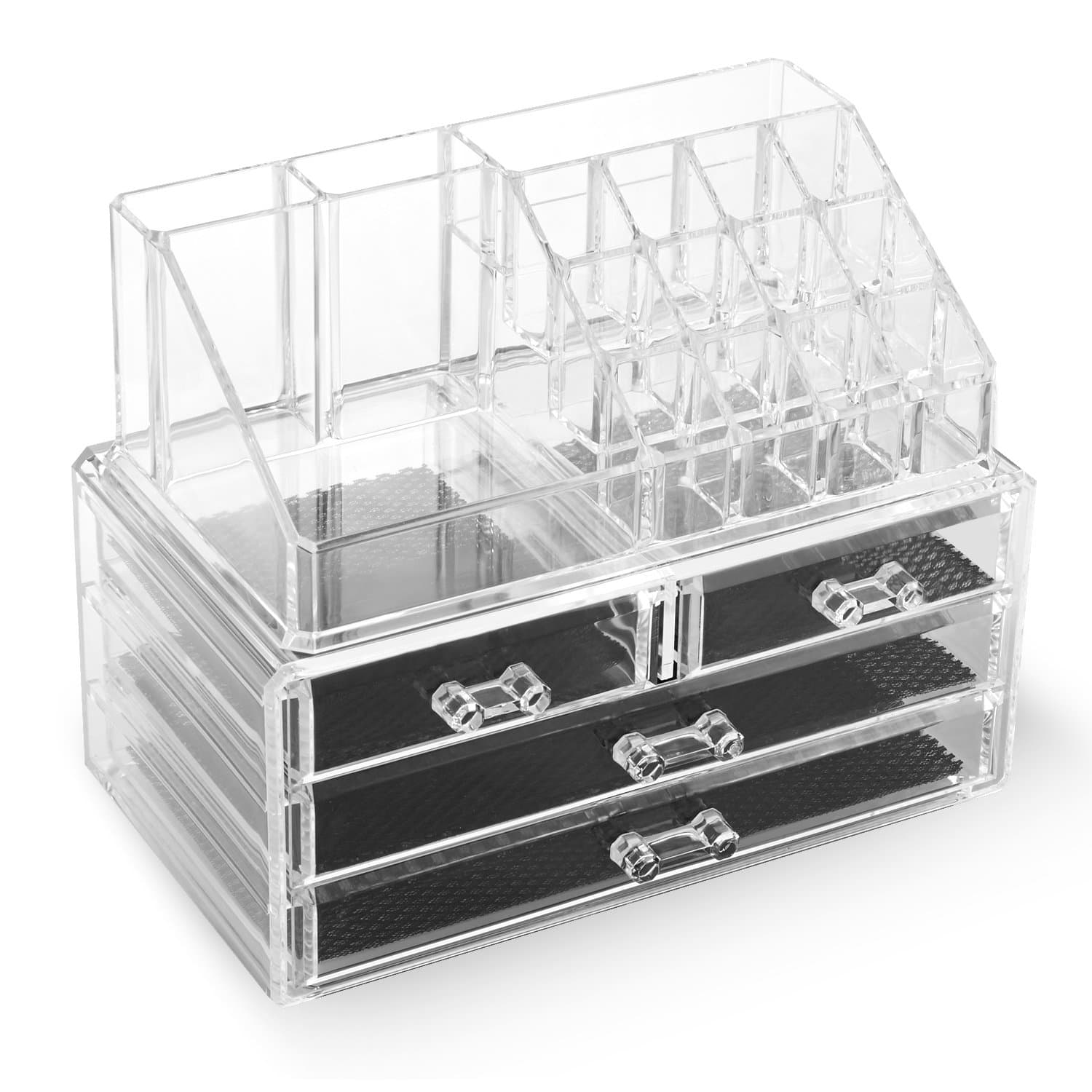 Spaire Makeup Organizer Clear Acrylic Cosmetic & Jewelry Display Makeup & Accessories Boxes Storage Boxes of Large Capacity for Bathroom or Bedroom