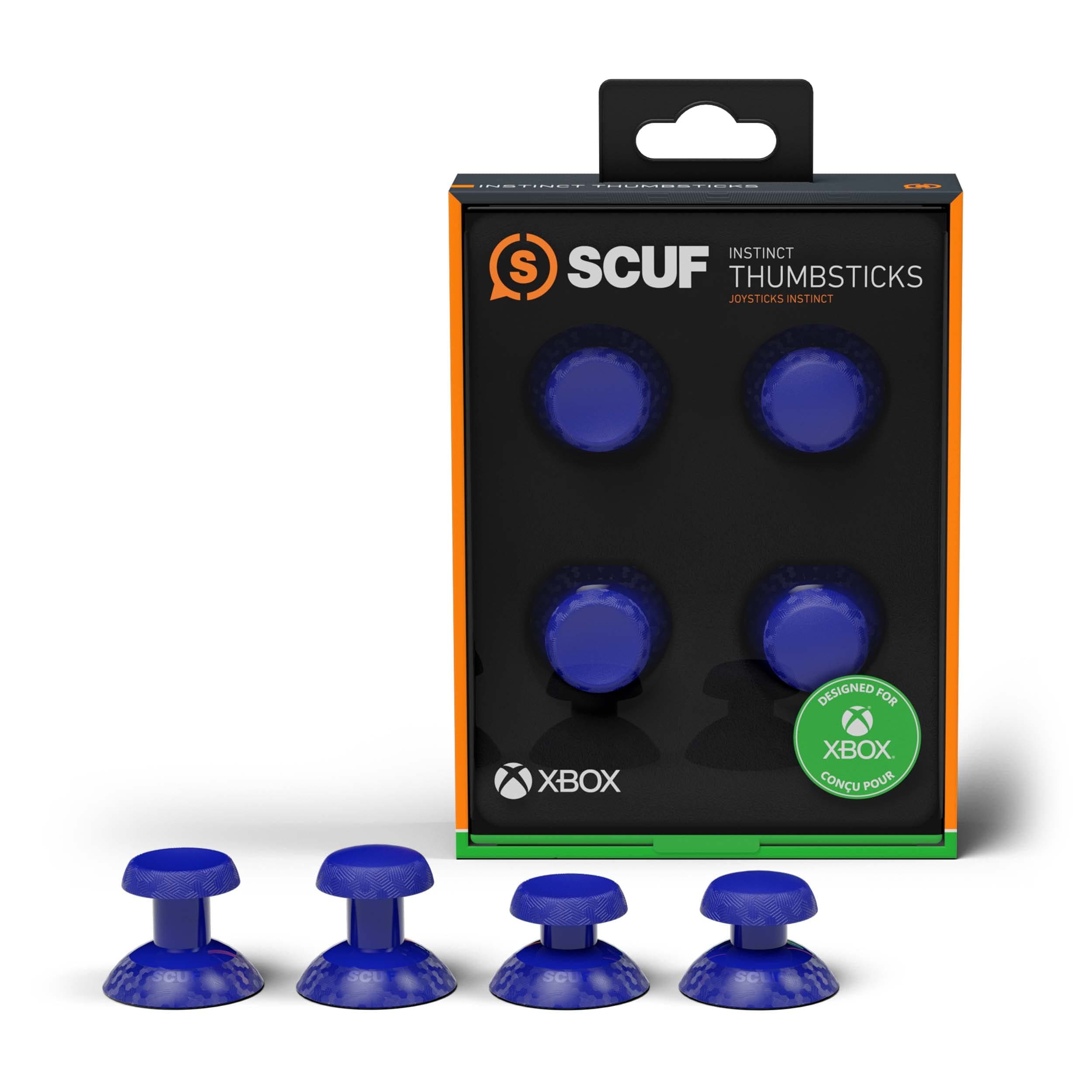 SCUF Instinct Interchangeable Thumbsticks 4 Pack, Replacement Joysticks only Instinct Pro Performance Xbox Series X|S Controller - Blue