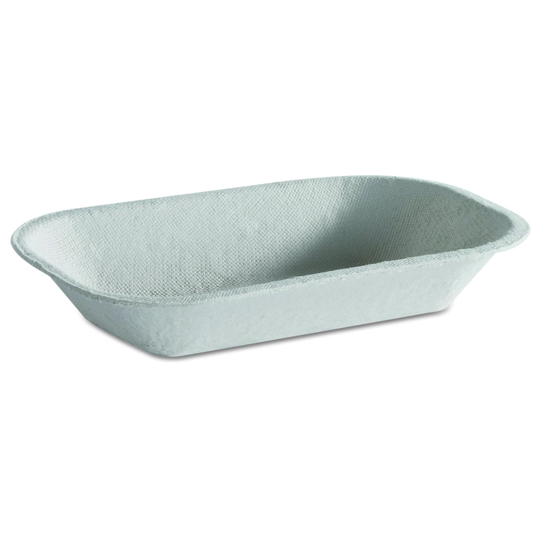 Serviceware 10407 5 Inch Length by 3-1/2 Inch Width #25 Molded Fiber Food Tray 250-Pack (Case of 4)