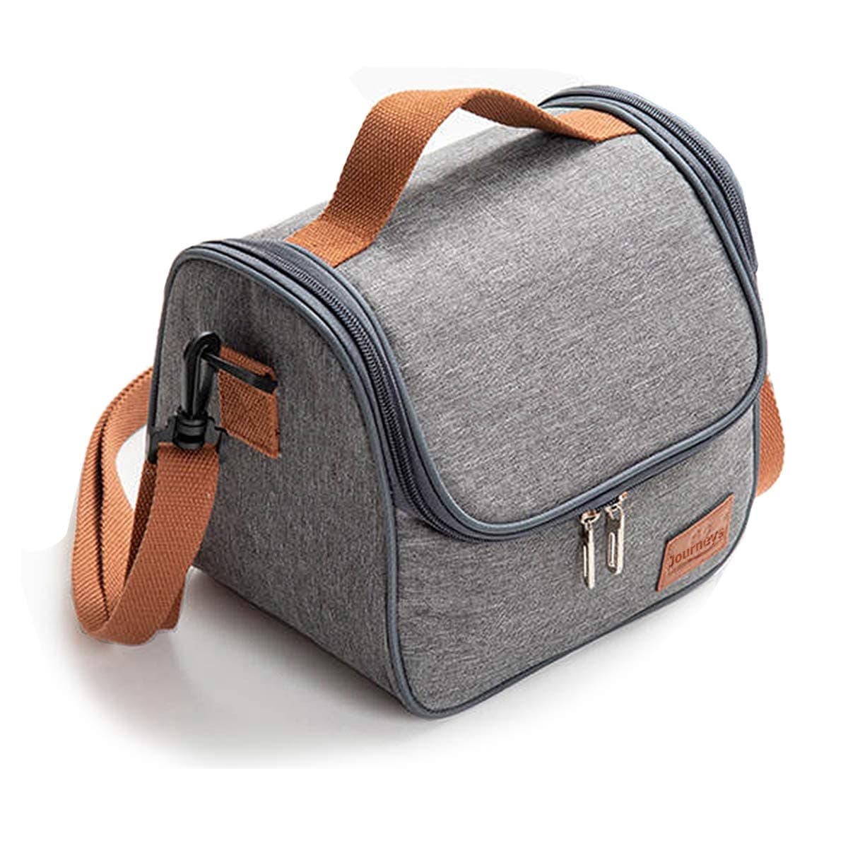 Journeys Insulated Lunch Bag Cooler Shoulder Thermal Tote Bag for Men Women Portable Indoor Outdoor Lunch Box Bag