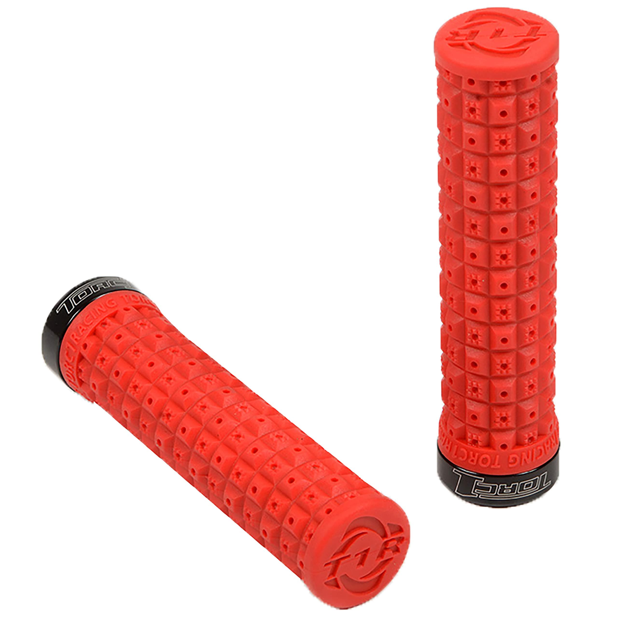 Torc1 Racing Defy Lock On ATV Off-Road Hand Grips - Red/Black/One Size