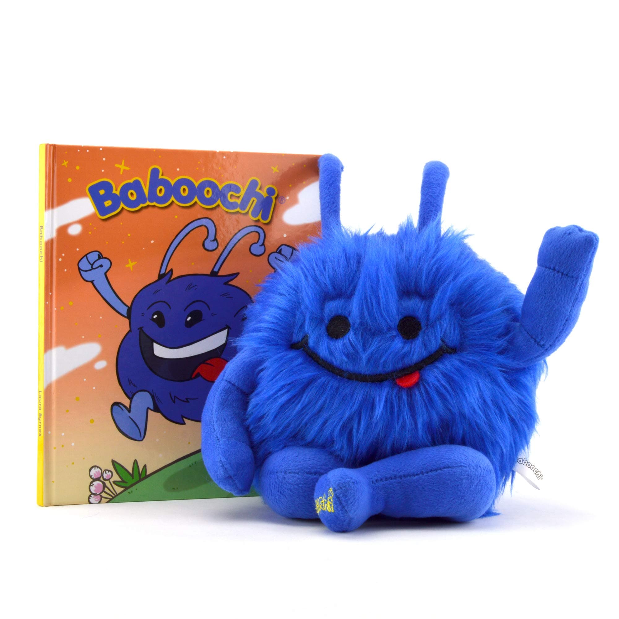 Baboochi Plush Kids Toy, Stuffed Animal. For Girls, Boys, Children. Illustrated Hard Cover Story Book of Baboochi Included. Interactive Educational Learning for Your Child. For Playing Inside or Out.