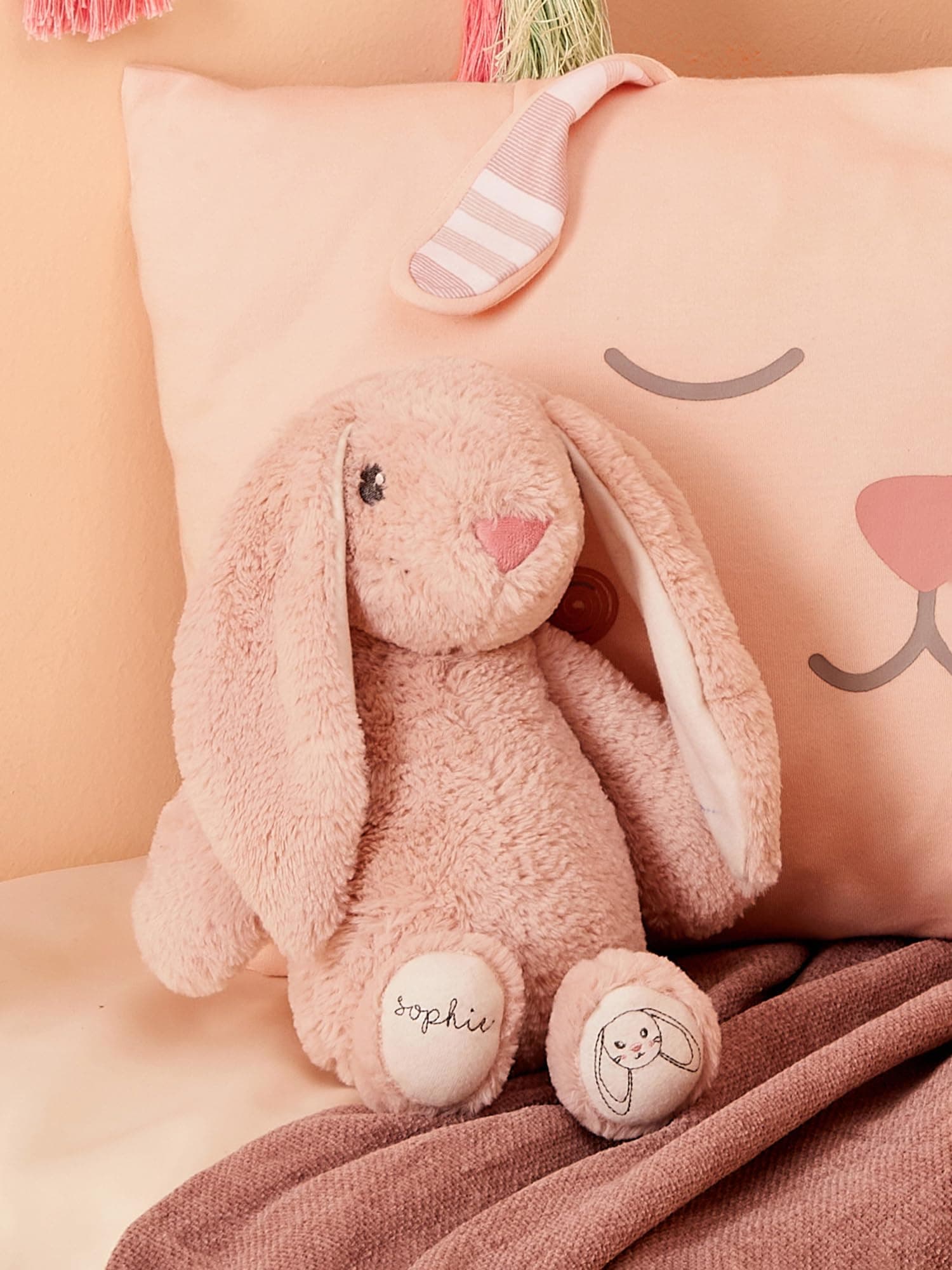 Mi Arcus Sophie Bunny Soft Plush Toy Pink - Height 30 cm