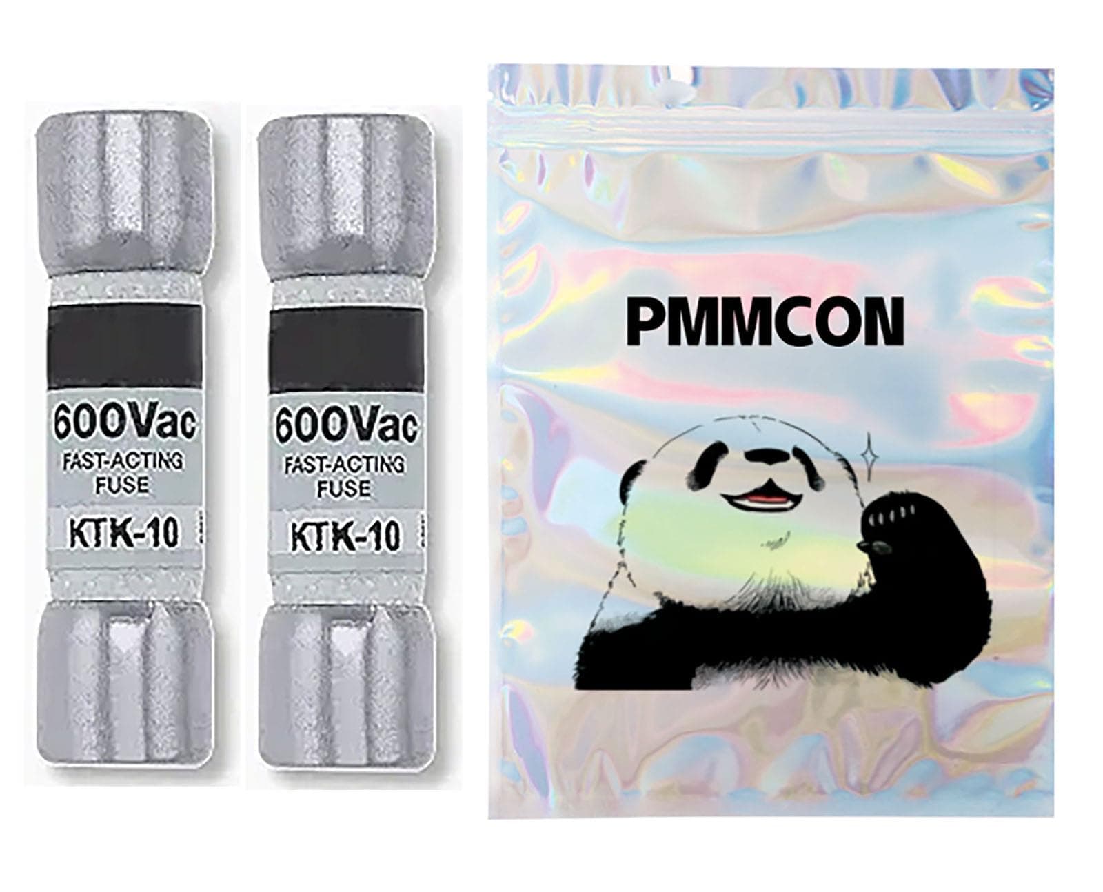 PMMCON Pcs of 2, KTK-10 10 Amp Fuse 600V