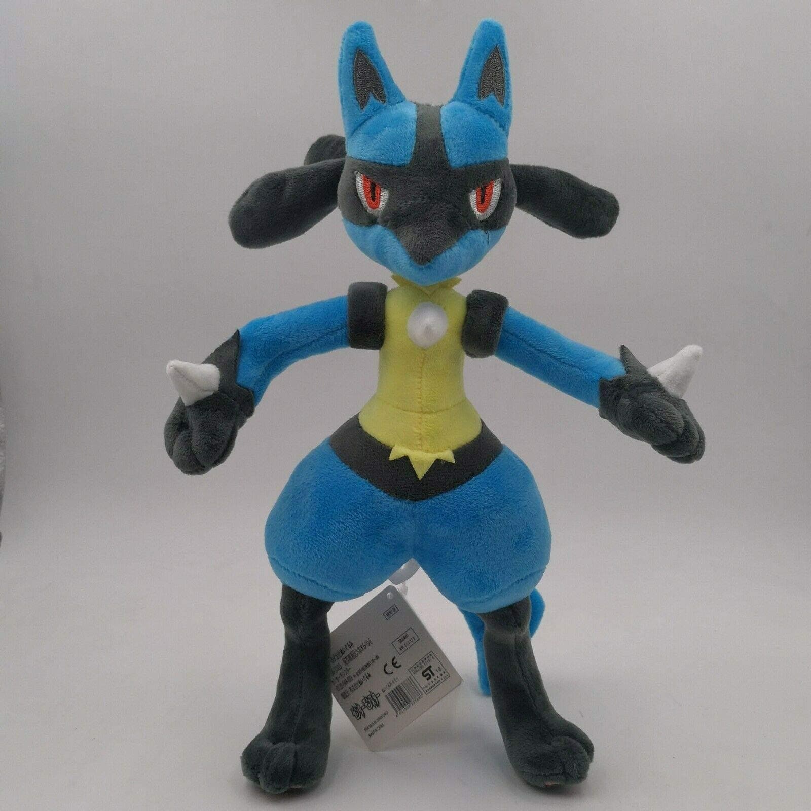 eSunny  Lucario   Plush  Ed Soft Toy Doll Teddy Stuffed Animal 12" Baby Boy Must Haves Gift Bags Girls Favourite Characters Superhero Stickers UNbox Me