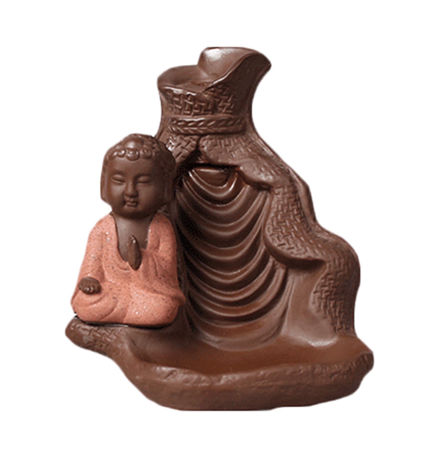 Home decor clay incense burner backflow incense burner incense sticks "Buddha"