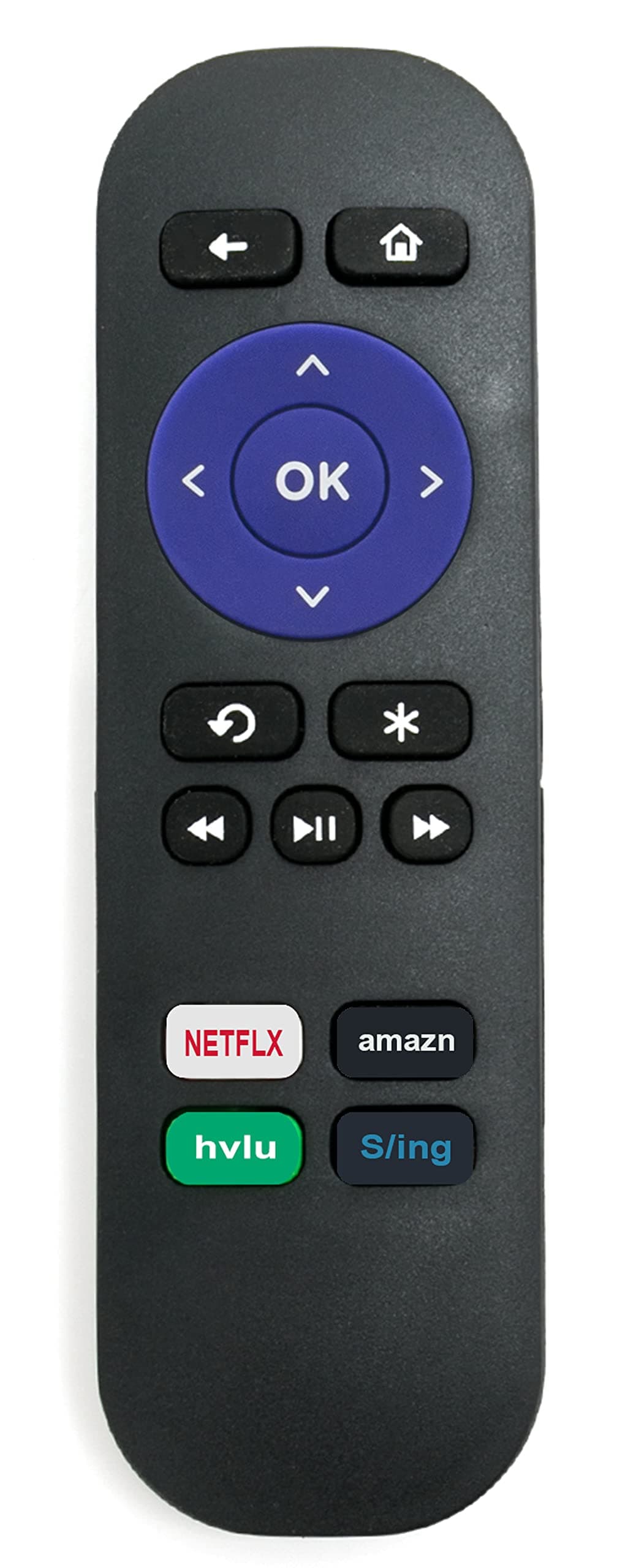 VINABTYNew Replacement Remote fit for Roku 1 2 3 4 Premiere 4620XB 4620R 3900XB 3050R 3700XB 2000C 2710R 4210XB 3900R 2500R LT 2700R 2450XB 3710RW with 4 Shourtcuts Keys, for Set Top Box