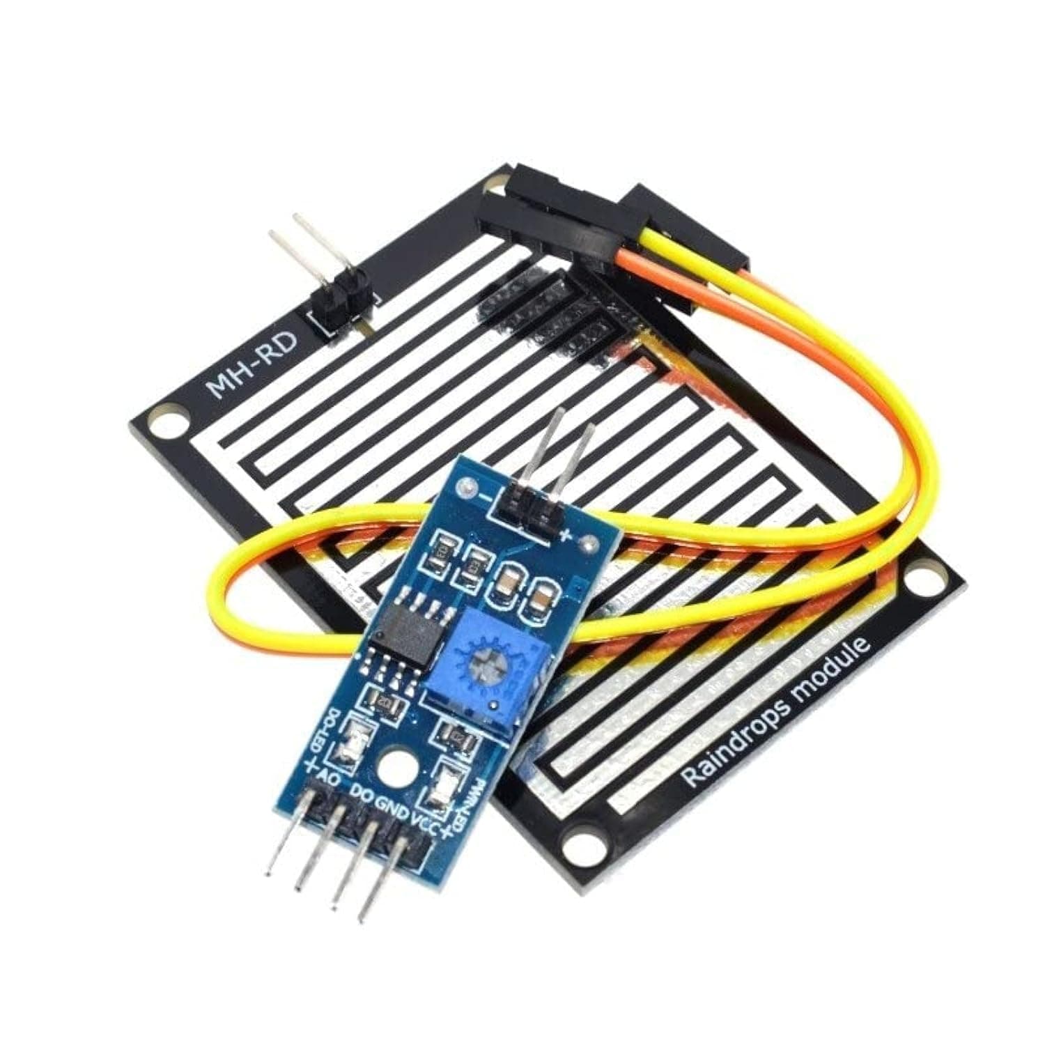 3.3-5V Rain Raindrops Sensitive Detection Sensor Module Weather Humidity Compatible with Arduino DIY Kit