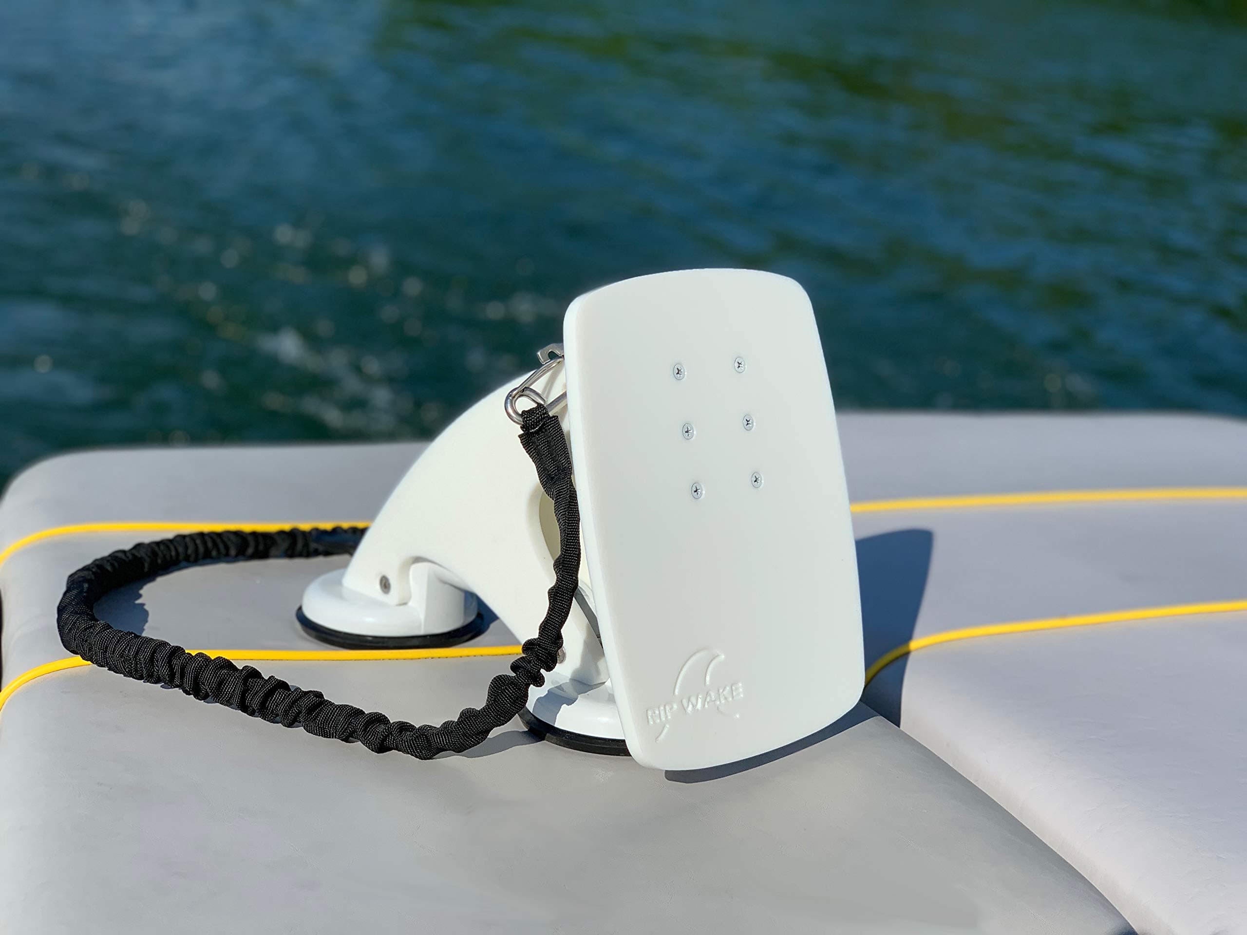 RipWake Wake Shaper - Wakesurfing Boat Attachment with Leash and New Improved Strength Suction.