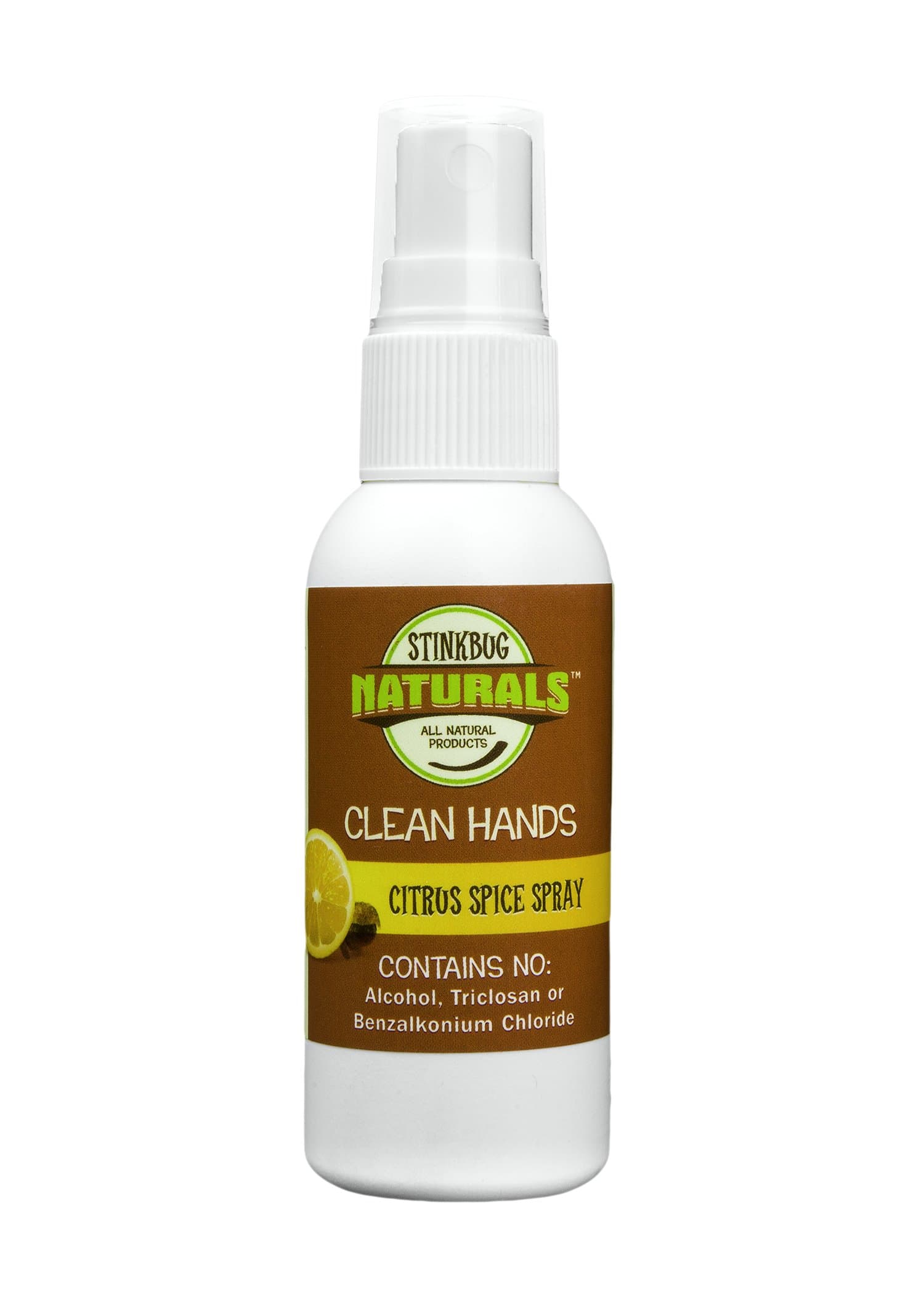 Clean Hands - Citrus Spice Spray - Alcohol-FREE, Benzalkoium Chloride FREE