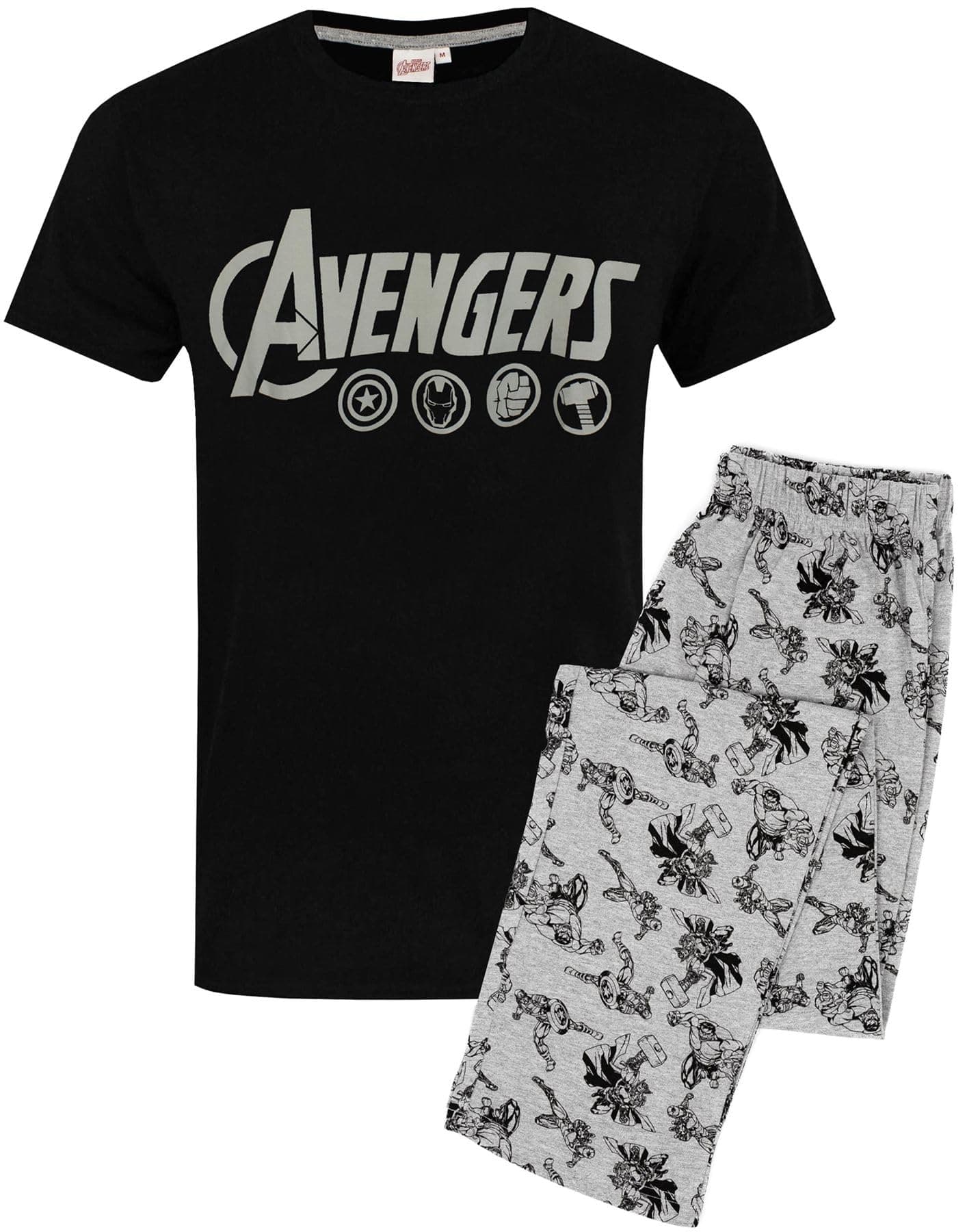 MarvelThe Avengers Mens Pajamas Logo Lounge Pants & T-Shirt Set