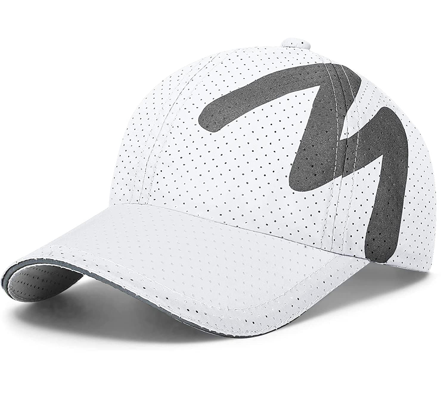 Baseball Cap Mens - Running Cap Quick Dry Sports Cap Mesh Reflective Brim Breathable Sun Hat Unisex Lightweight Adjustable Summer Hats for Outdoor
