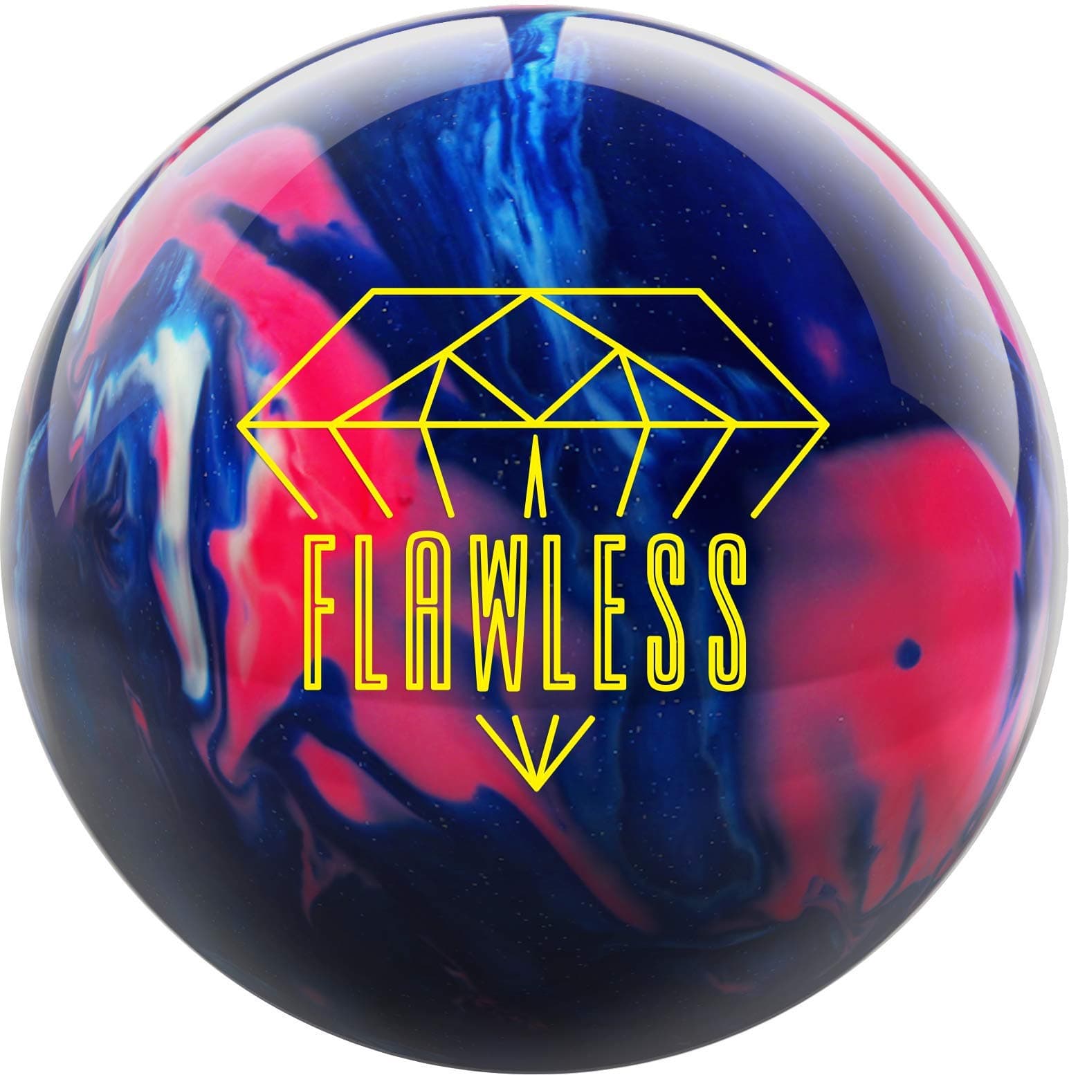 Hammer Unisex's Flawless Bowling Ball 15lbs, Pink/Blue/White, 15