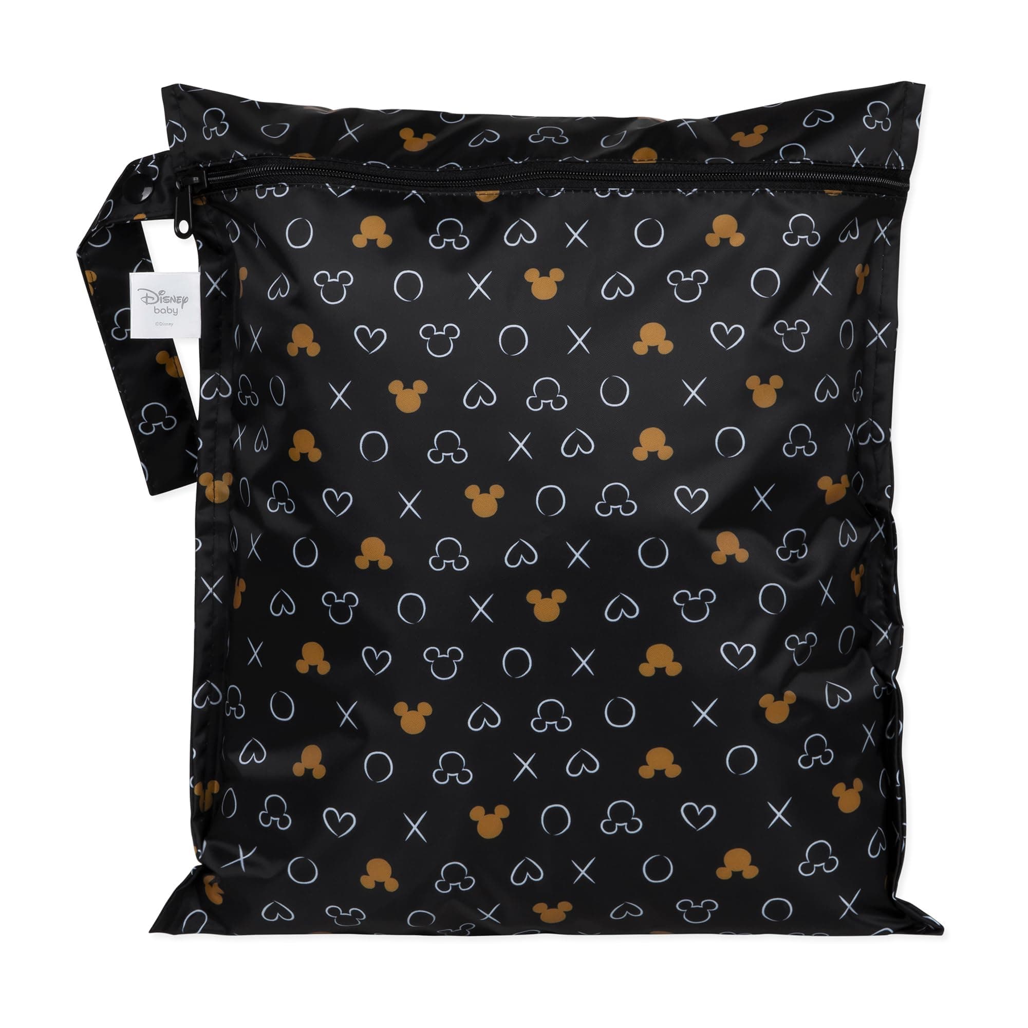 Bumkins Waterproof Wet Bags for Baby, Disney Minnie Mouse, Travel, Swimsuit, Cloth Diapers, Pump Parts, Gym Clothes, Toiletries, Strap to Stroller, Zipper Reusable Bag