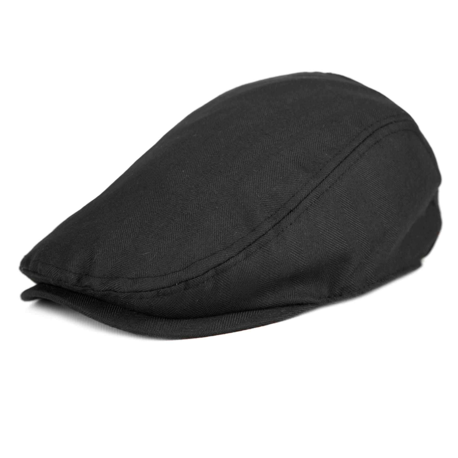 Men's Classic Herringbone Cotton Newsboy Gatsby Cap Spring Summer