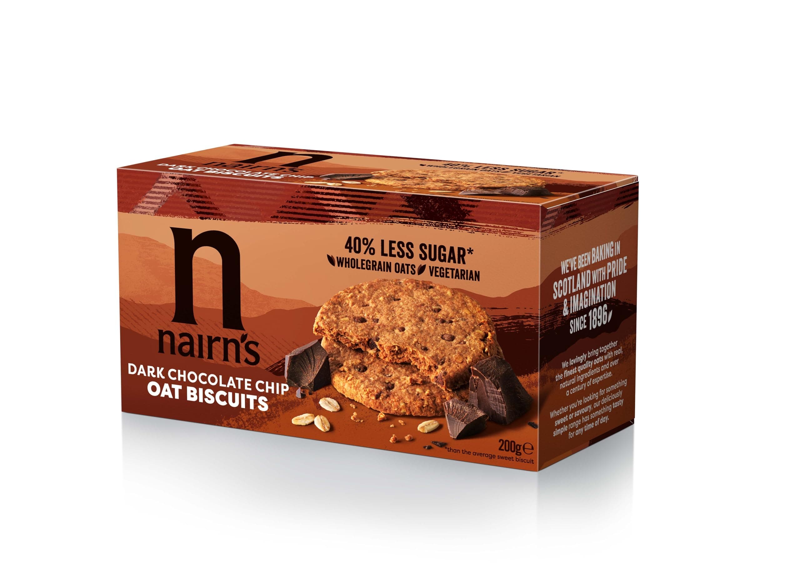 Nairn's Oat Biscuits - Dark Chocolate Chip 200g