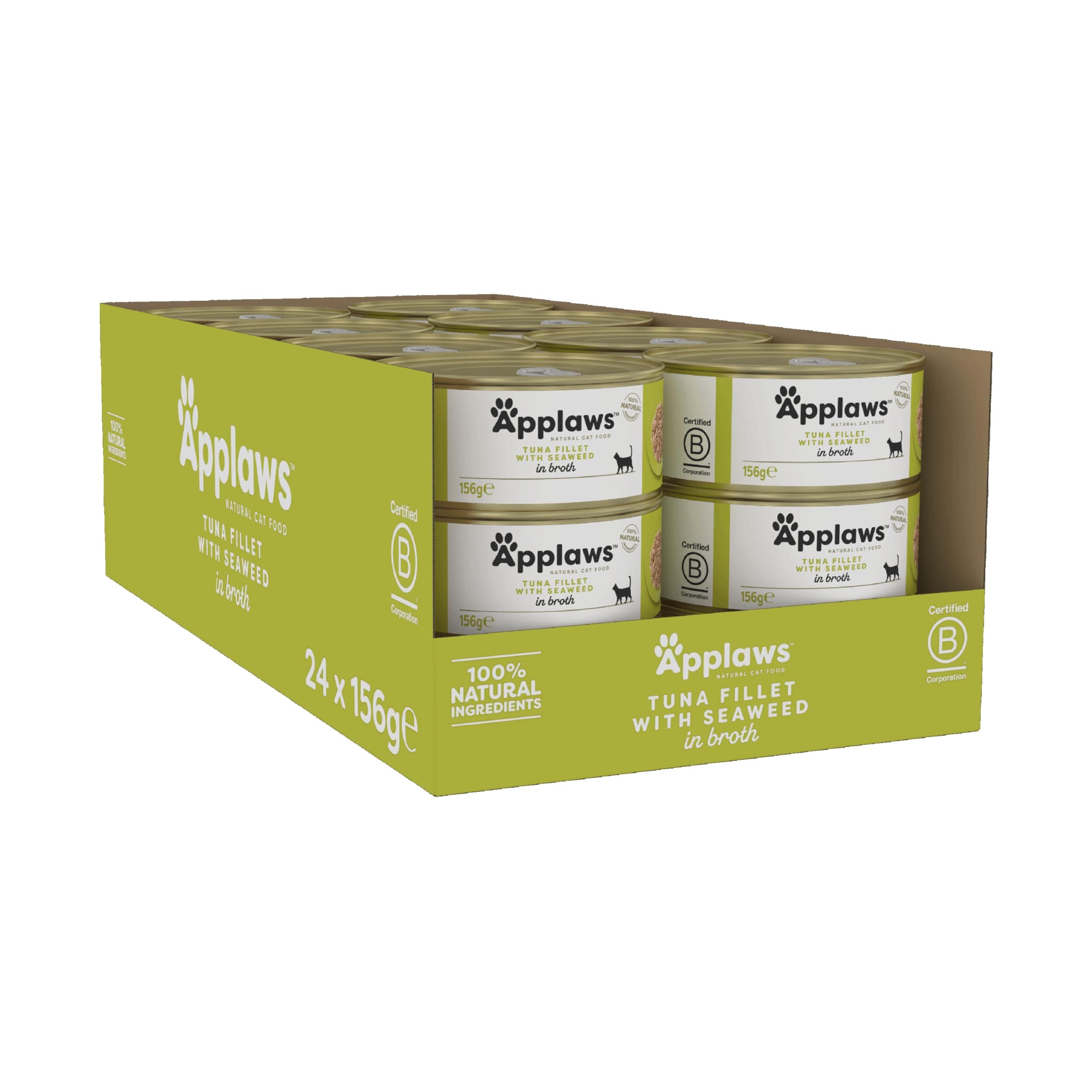 Cat Wet Food Tuna Fillet with Seaweed Tin, 156g