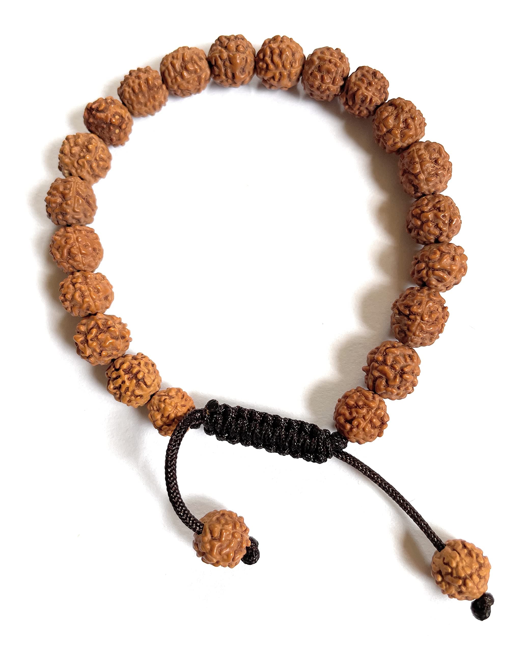 Hands Of Tibet Tibetan Mala Rudraksha Wrist Mala/Bracelet for Meditation