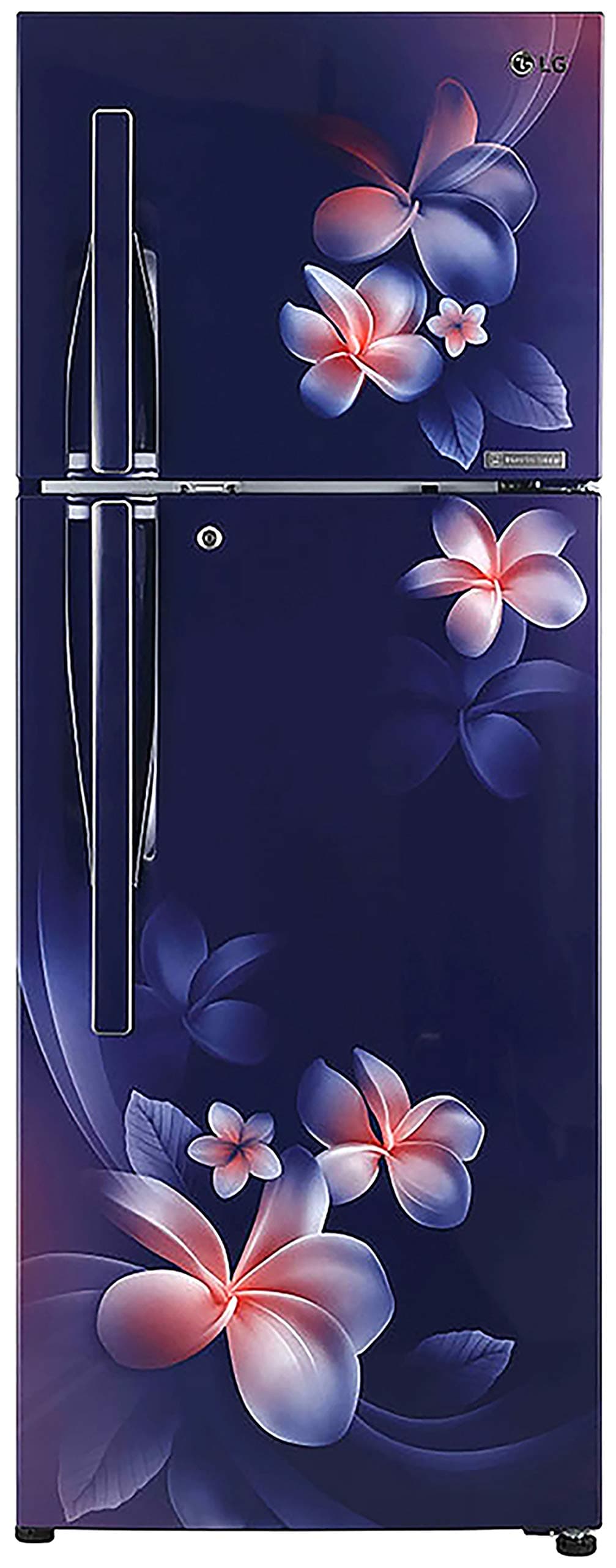 LG 284 L 3 Star Inverter Linear Frost-Free Double Door Refrigerator Appliance (GL-T302RBPN, Blue Plumeria, Convertible)