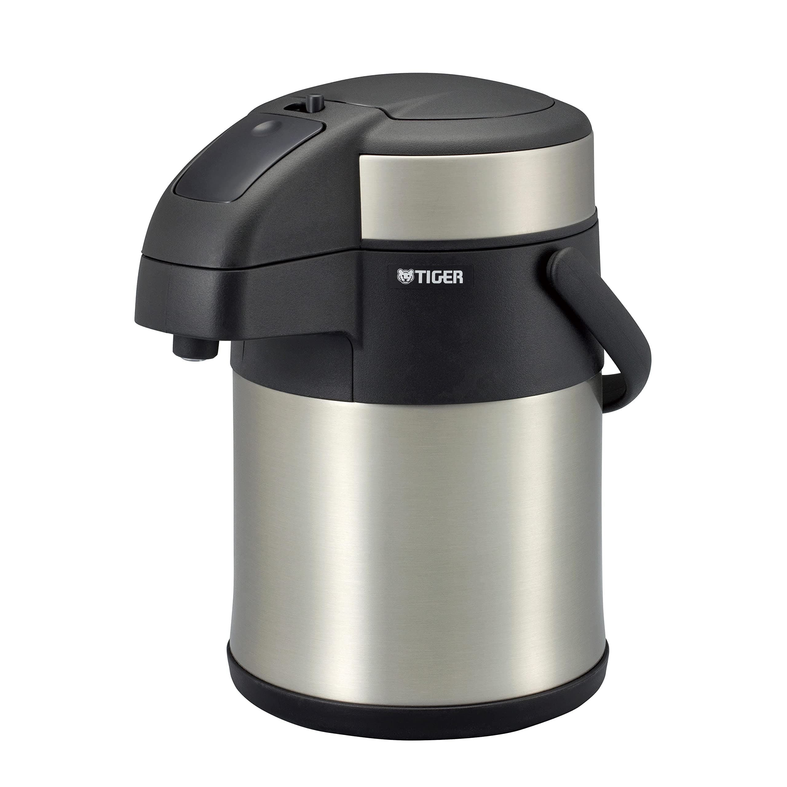 Tiger Thermos MAA-C221XC Hot and Cold Retention, Tabletop, Stainless Steel, Air Pot, Eco-Friendly, 0.6 gal (2.2 L), Silver, Clear Stainless Steel