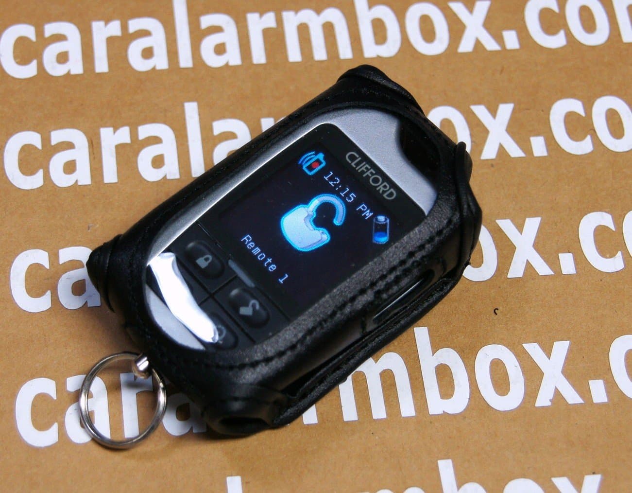 Black Leather Case for Viper 7944V Remote Systems