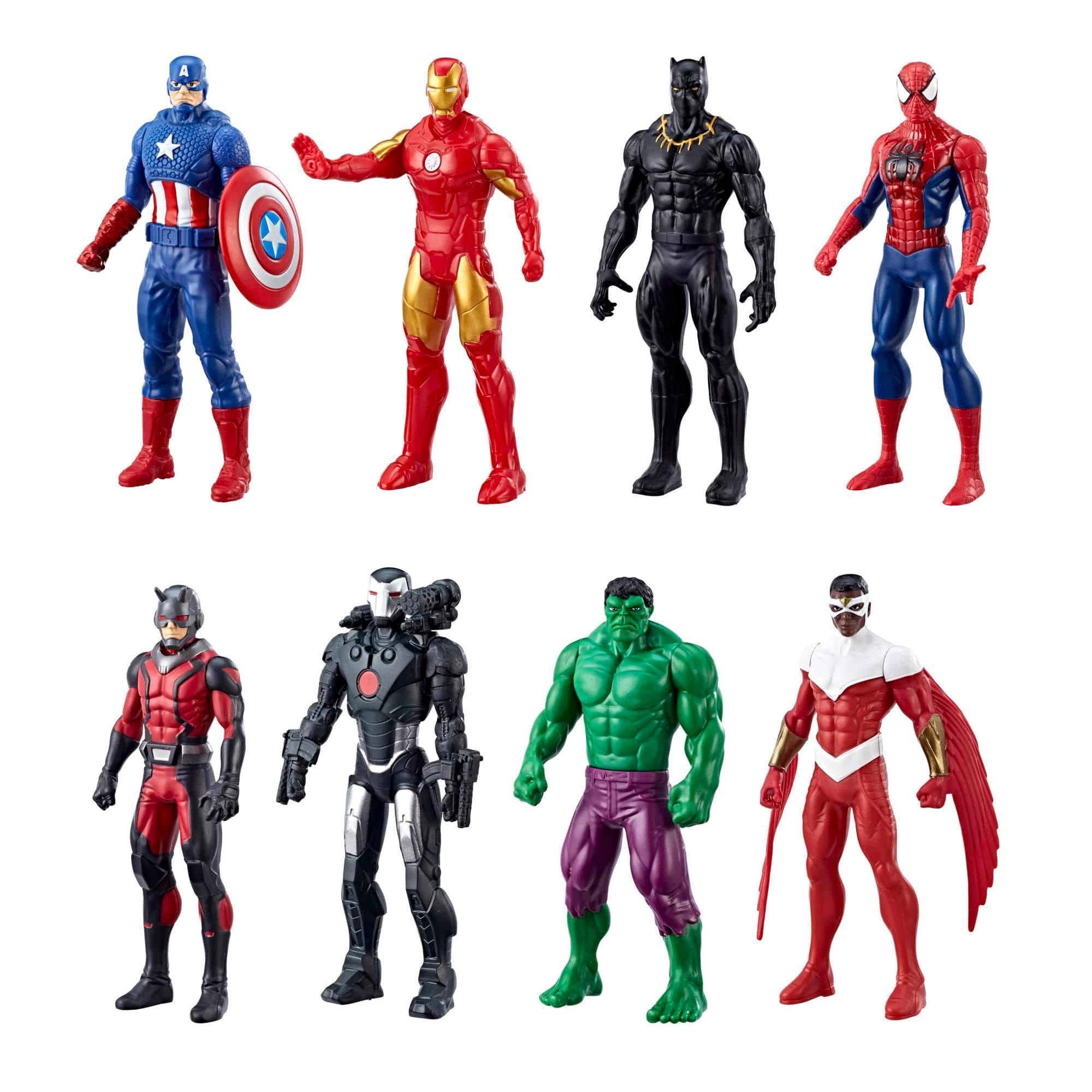 Marvel Avengers Ultimate Protector Pack 6" Scale 8 Action Figures with Accessories Super Hero Toys for Boys and Girls Ages 4+