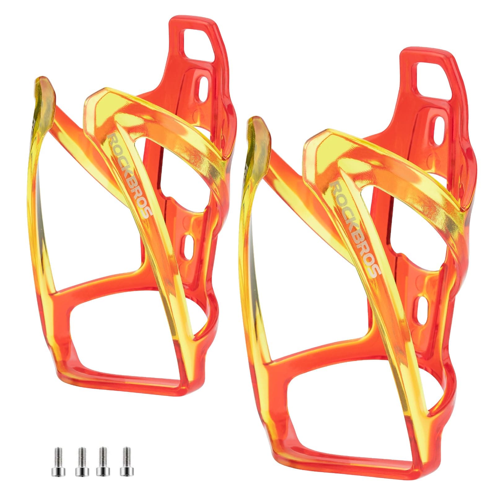 ROCKBROS Bottle Cage Bicycle Cup Holder 35g Lightweight Drinking Bottle Cage for MTB Road Bike Bicycle 5 Colors(2 pcs included)