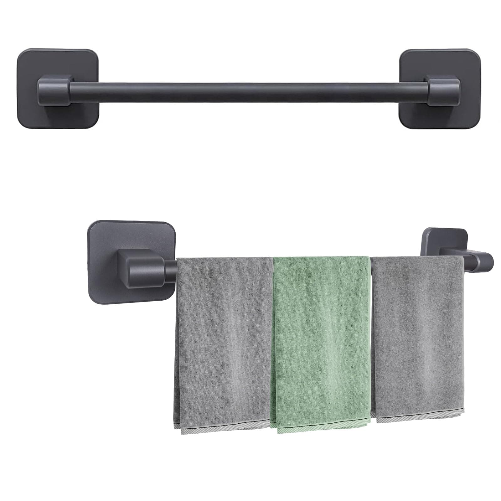 Self Adhesive Towel Rail – No Drilling Towel Bar for Bathroom & Kitchen, Stick-On Towel Holder, Easy Installation, Strong Adhesive Bathroom Accessory (50cm)