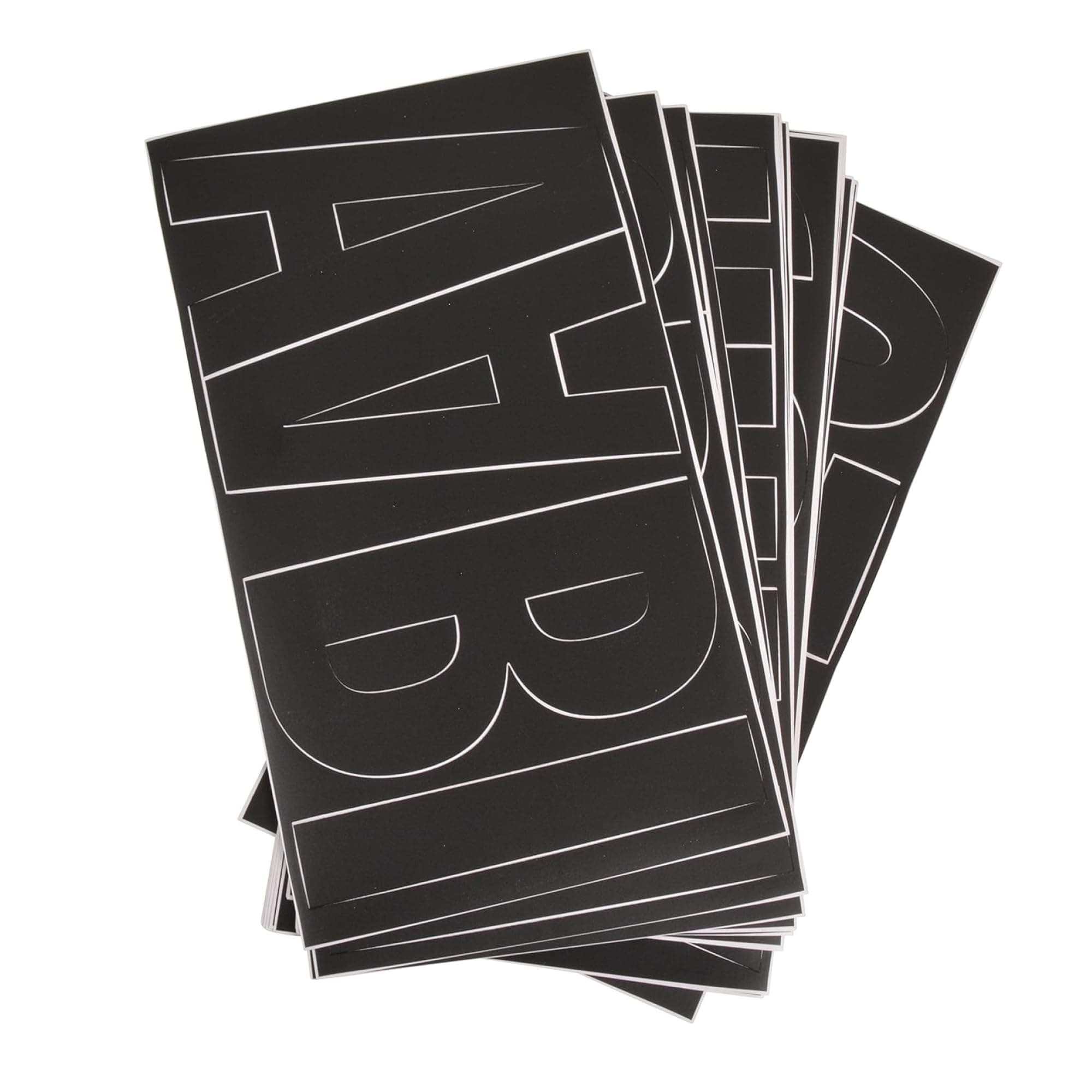 Westcott LetterCraft Removable Vinyl Letters, Number and Symbol Stickers, Franklin Gothic Font, 6-Inch, Black (15860)