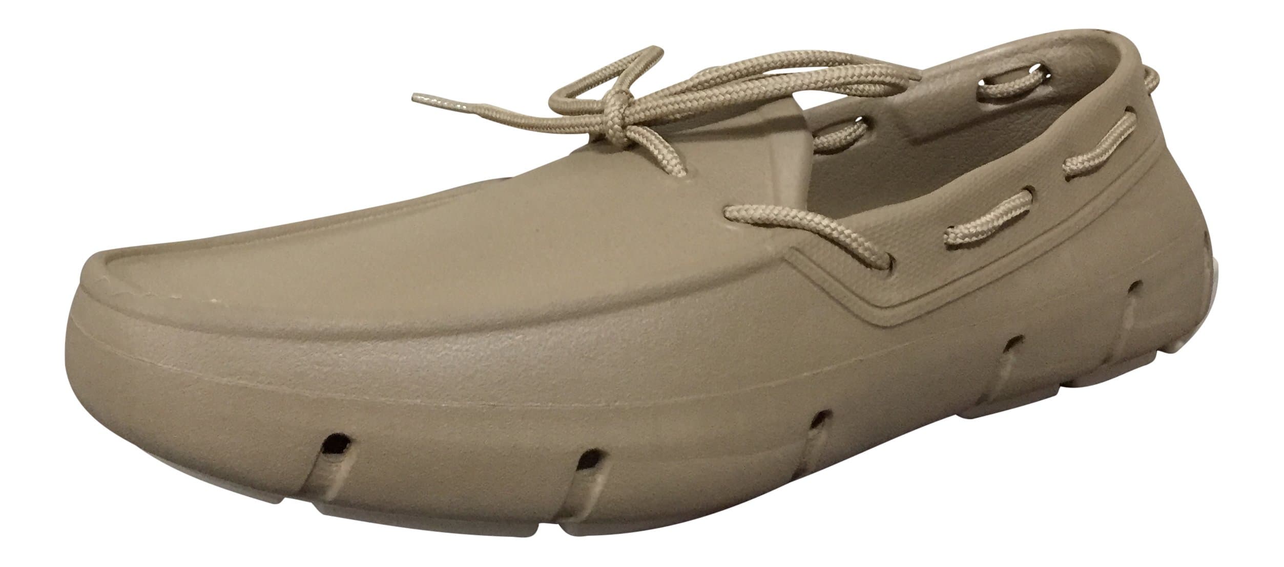 Tucket Footwear Mens Giller Boat Shoes, Khaki/Vanilla, 12 M US