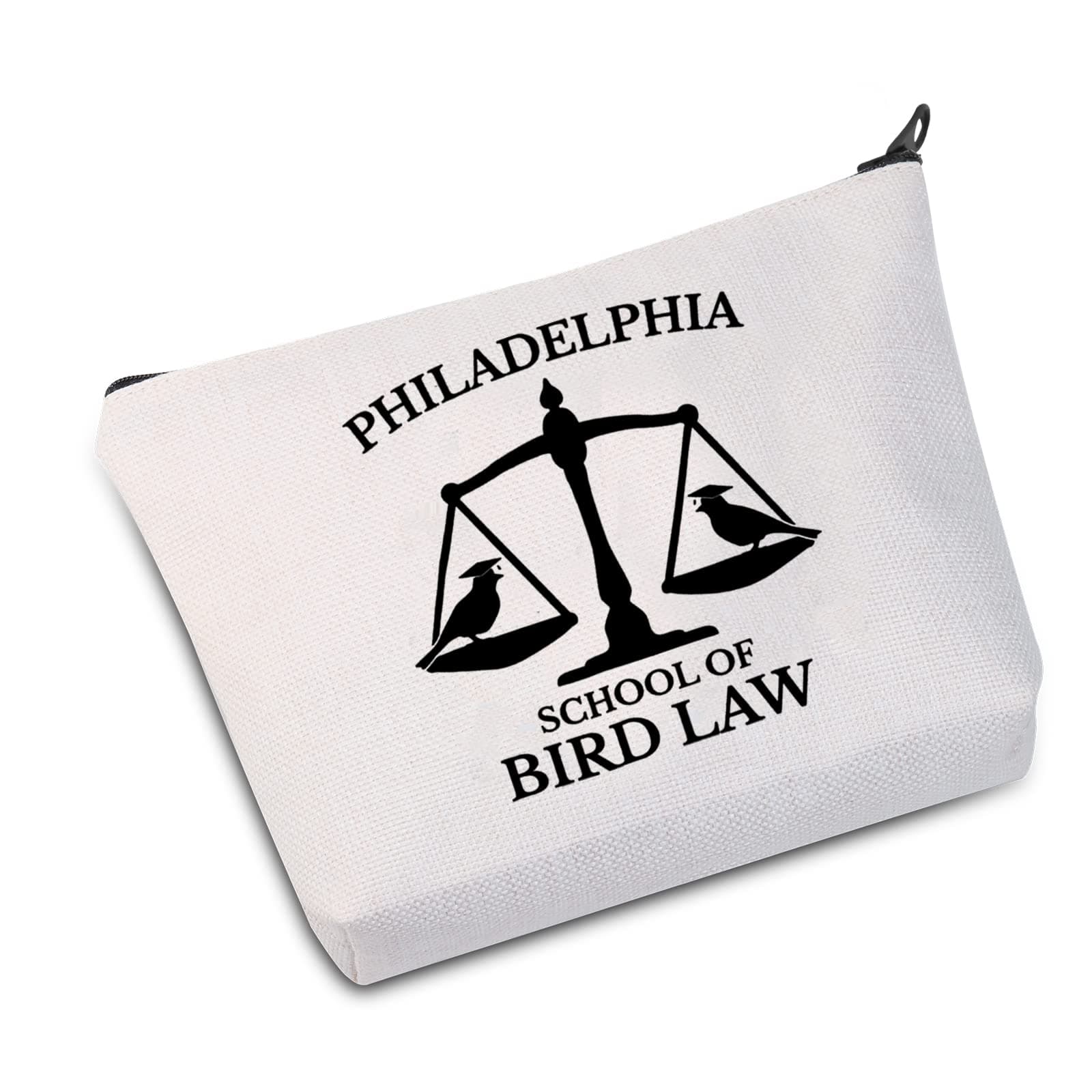 JXGZSOLawyer Gift Philadelphia School Of Bird Law Cosmetic Bag It's Always Sunny Show Inspired Gift, Of Bird Law bag
